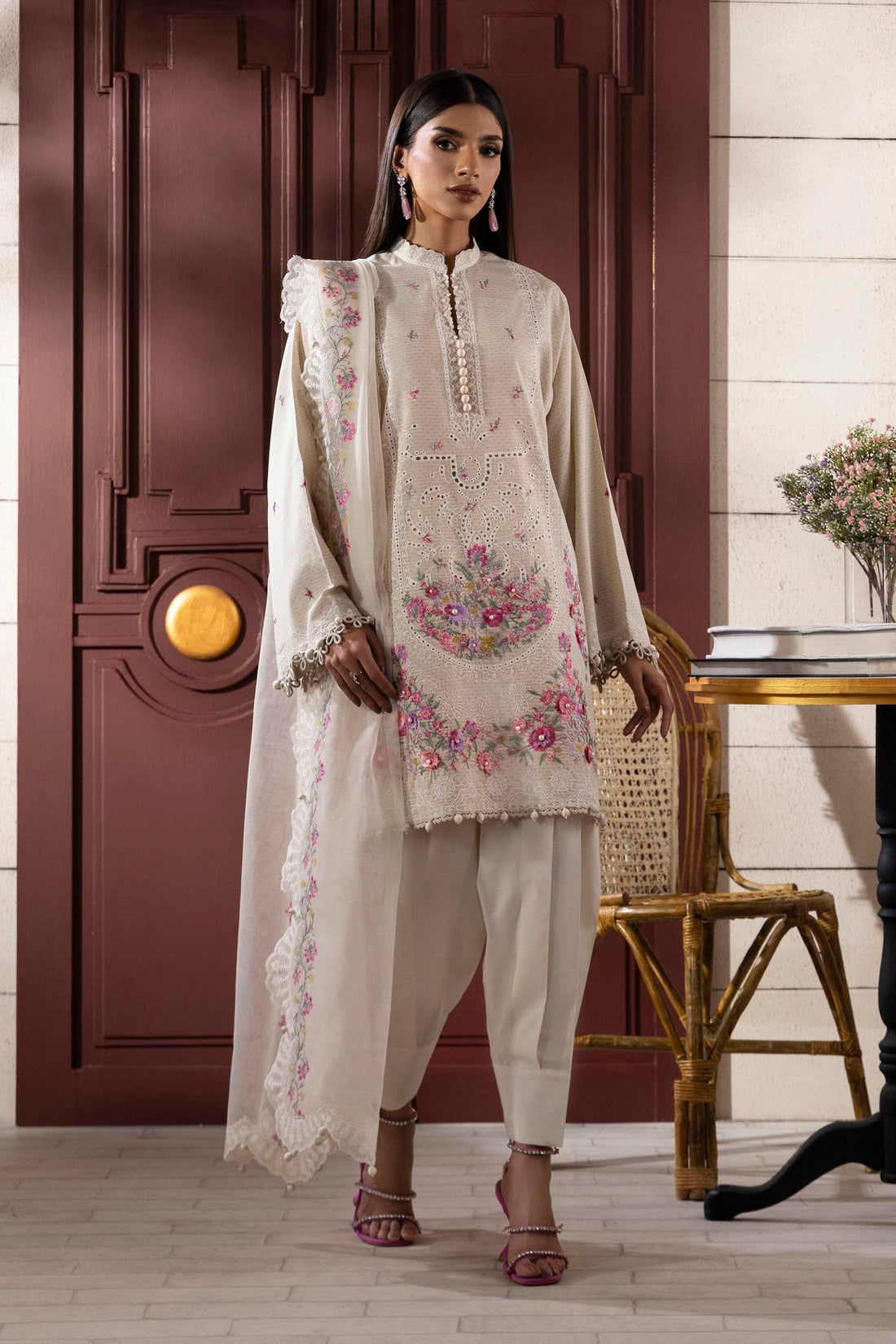 Sana Safinaz | Muzlin Spring 25 | M251-014A-3CT - Official Sana Safinaz stockist in UK - Sakeena London