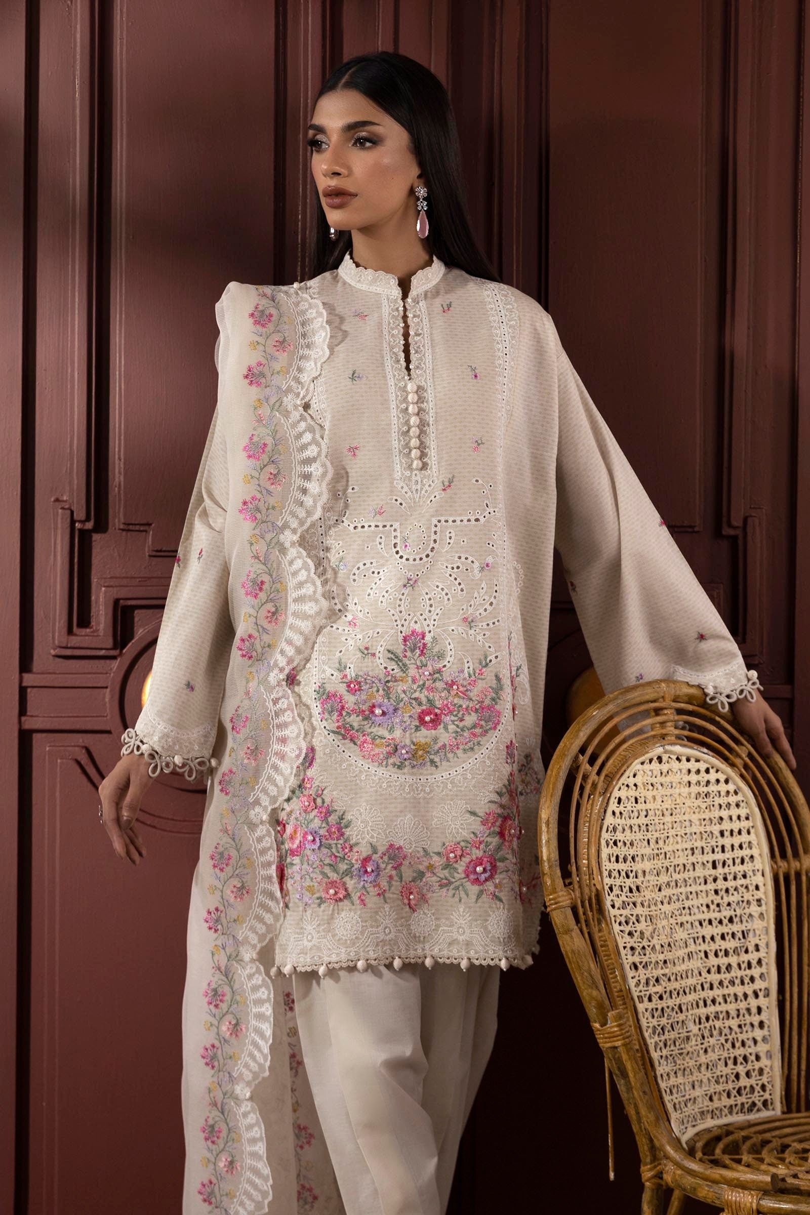 Sana Safinaz | Muzlin Spring 25 | M251-014A-3CT - Official Sana Safinaz stockist in UK - Sakeena London