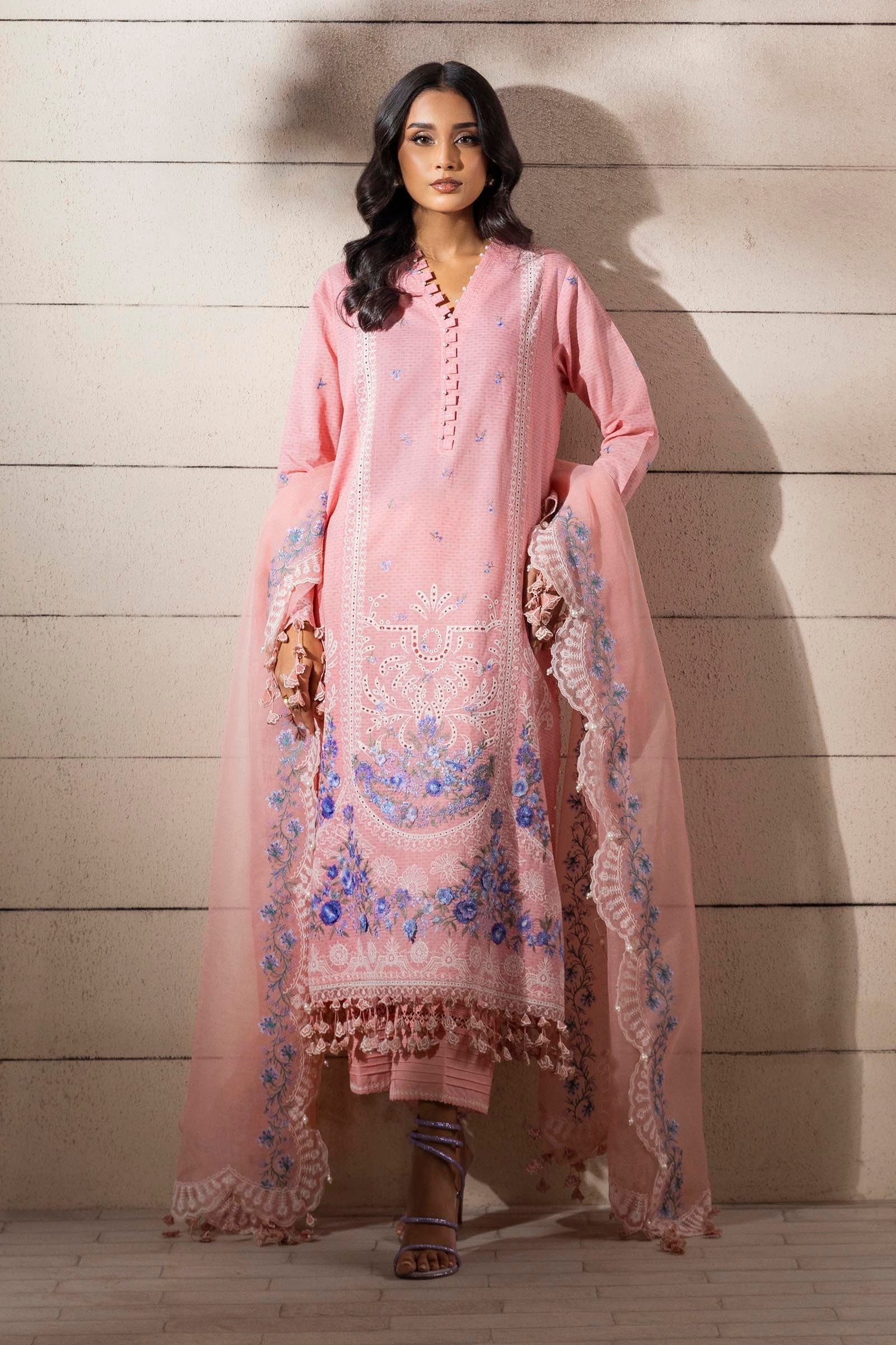 Sana Safinaz | Muzlin Spring 25 | M251-014B-3CT - Official Sana Safinaz stockist in UK - Sakeena London