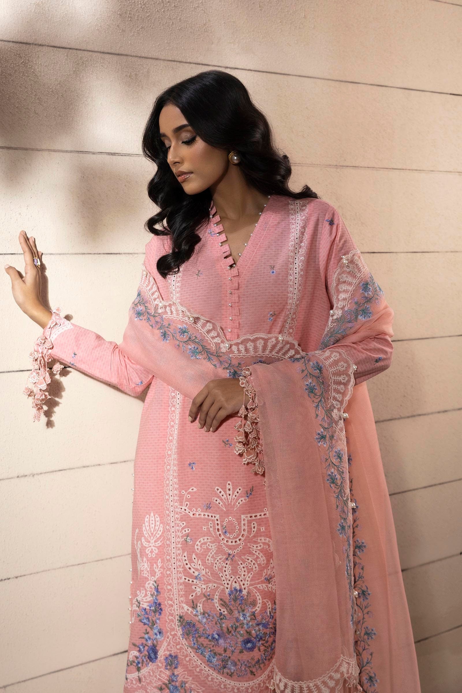 Sana Safinaz | Muzlin Spring 25 | M251-014B-3CT - Official Sana Safinaz stockist in UK - Sakeena London