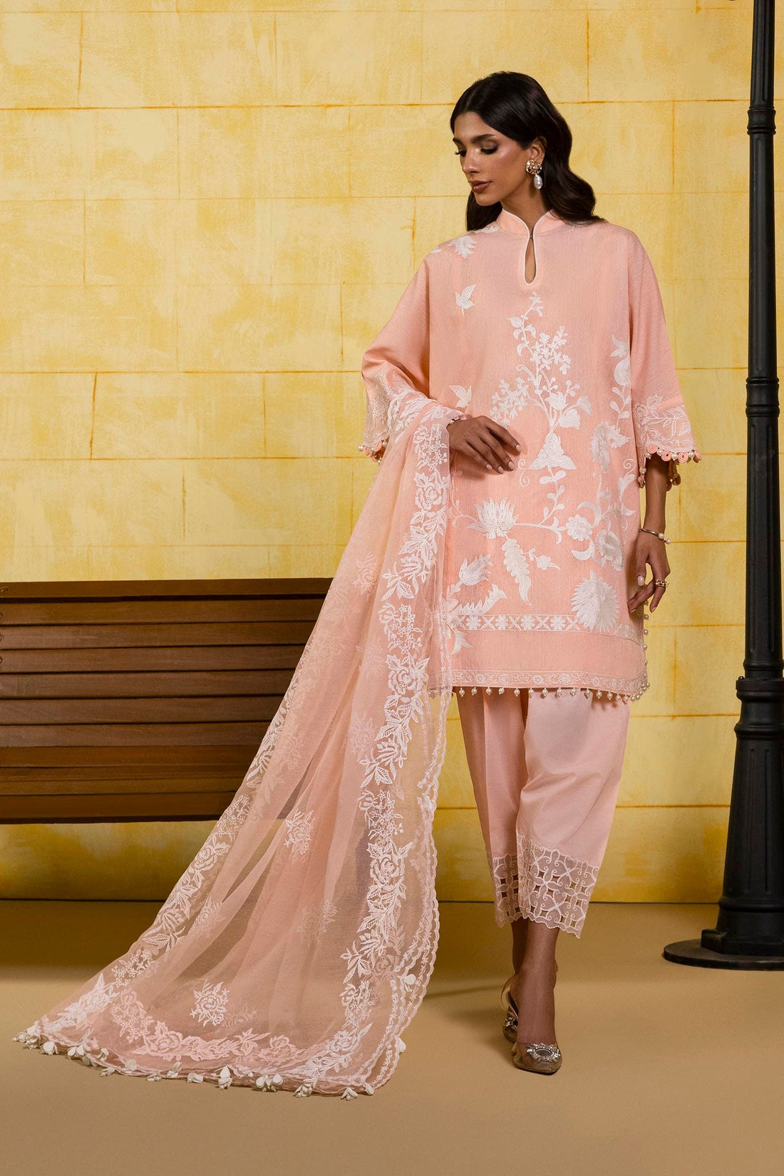 Sana Safinaz | Muzlin Spring 25 | M251-015A-3CT - Official Sana Safinaz stockist in UK - Sakeena London