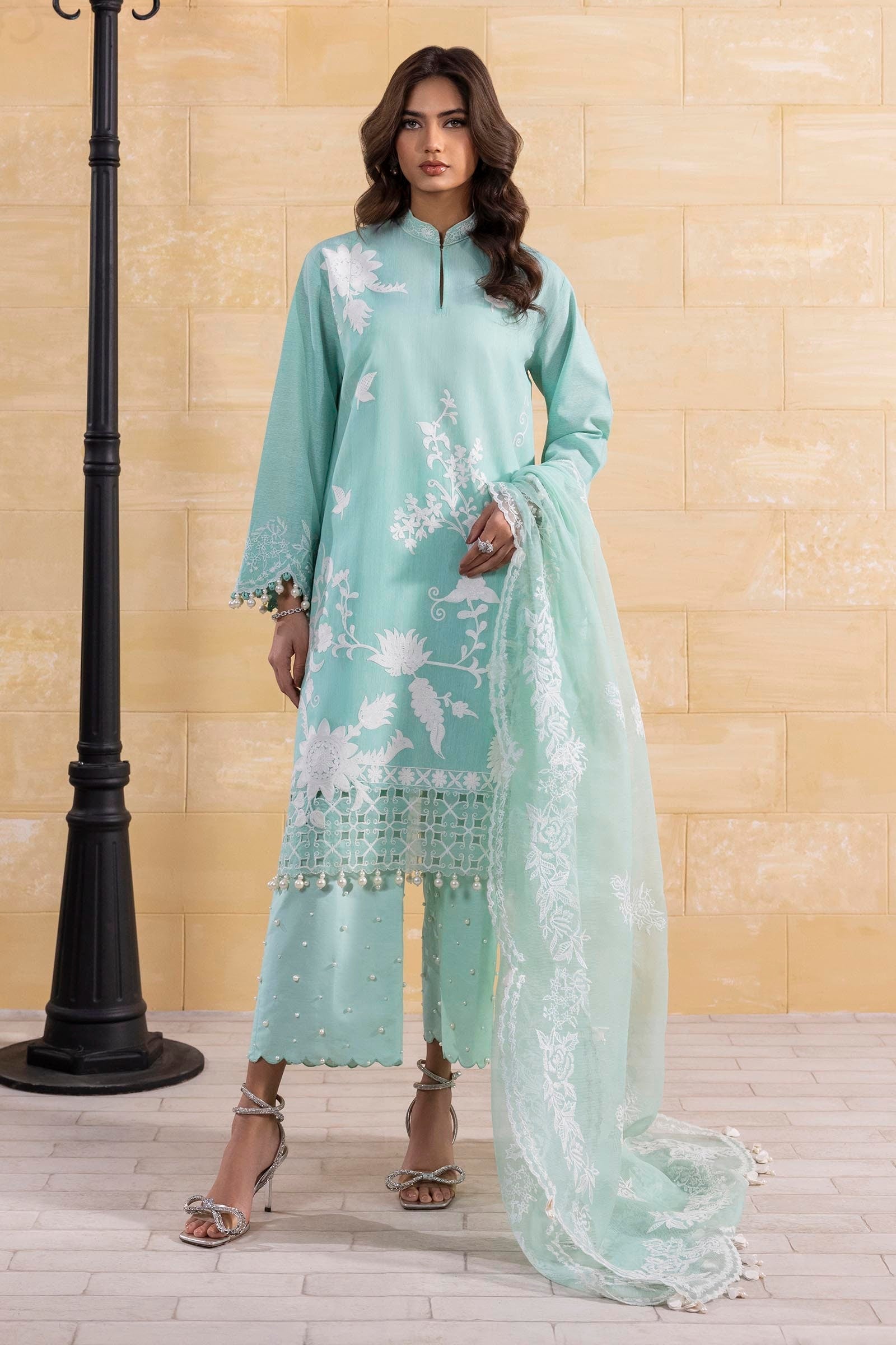 Sana Safinaz | Muzlin Spring 25 | M251-015B-3CT - Official Sana Safinaz stockist in UK - Sakeena London