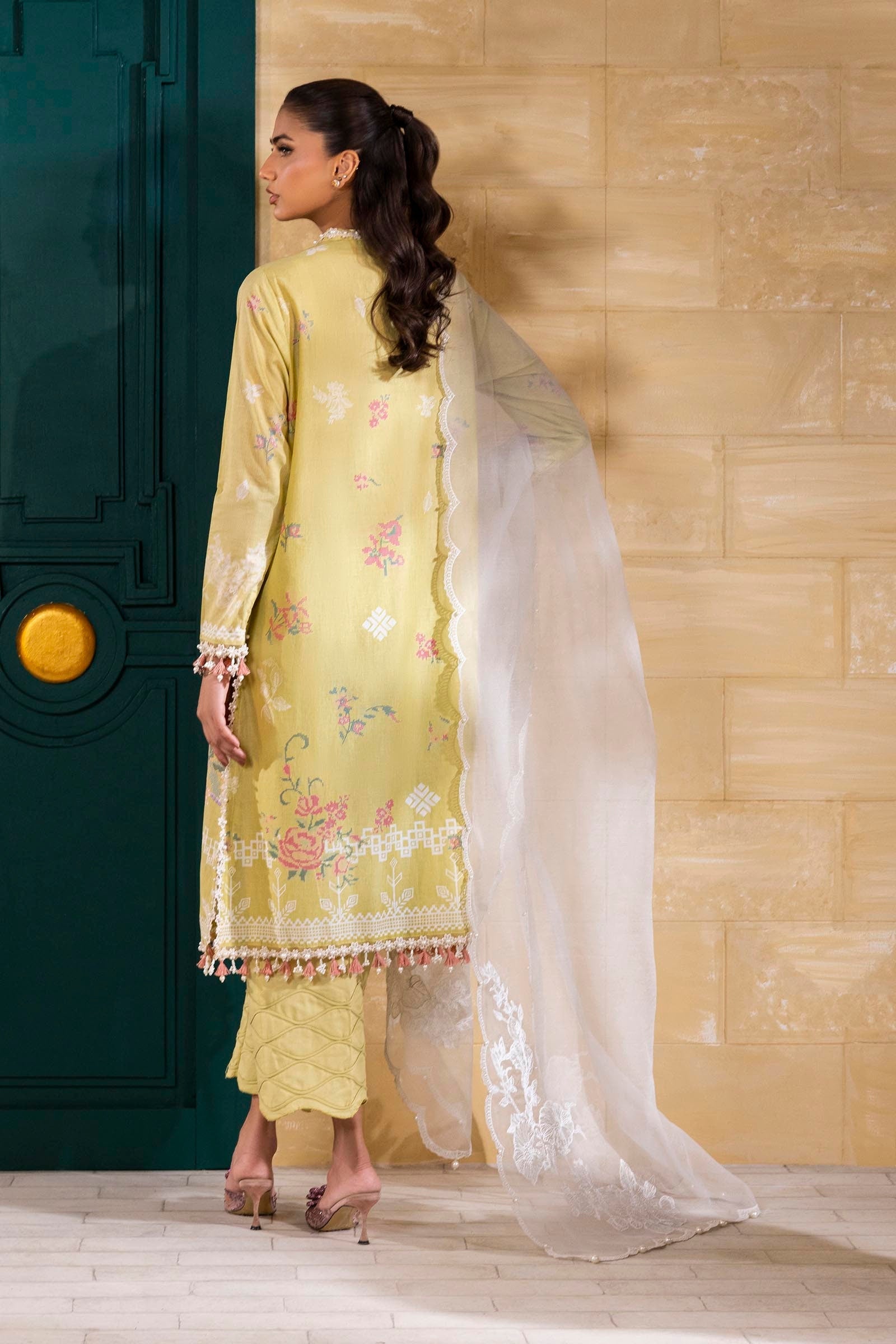 Sana Safinaz | Muzlin Spring 25 | M251-016B-3CT - Official Sana Safinaz stockist in UK - Sakeena London