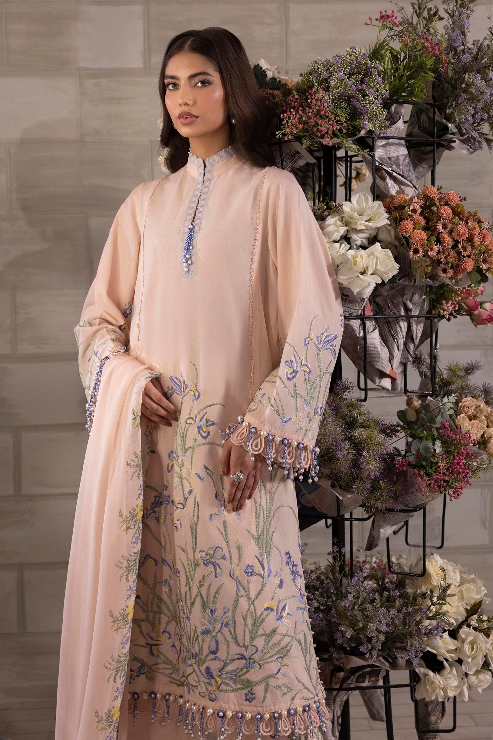 Sana Safinaz | Muzlin Spring 24 | M251-017B-3CJ - Official Sana Safinaz stockist in UK - Sakeena London