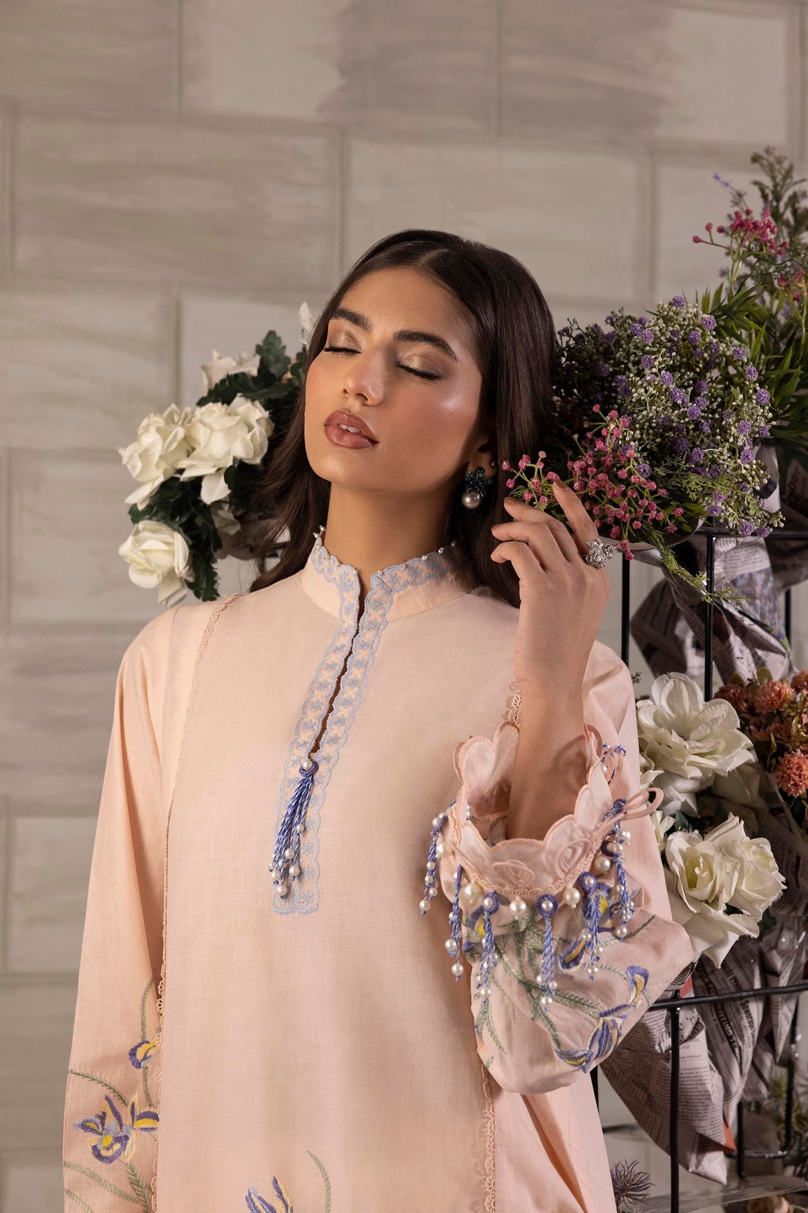 Sana Safinaz | Muzlin Spring 24 | M251-017B-3CJ - Official Sana Safinaz stockist in UK - Sakeena London