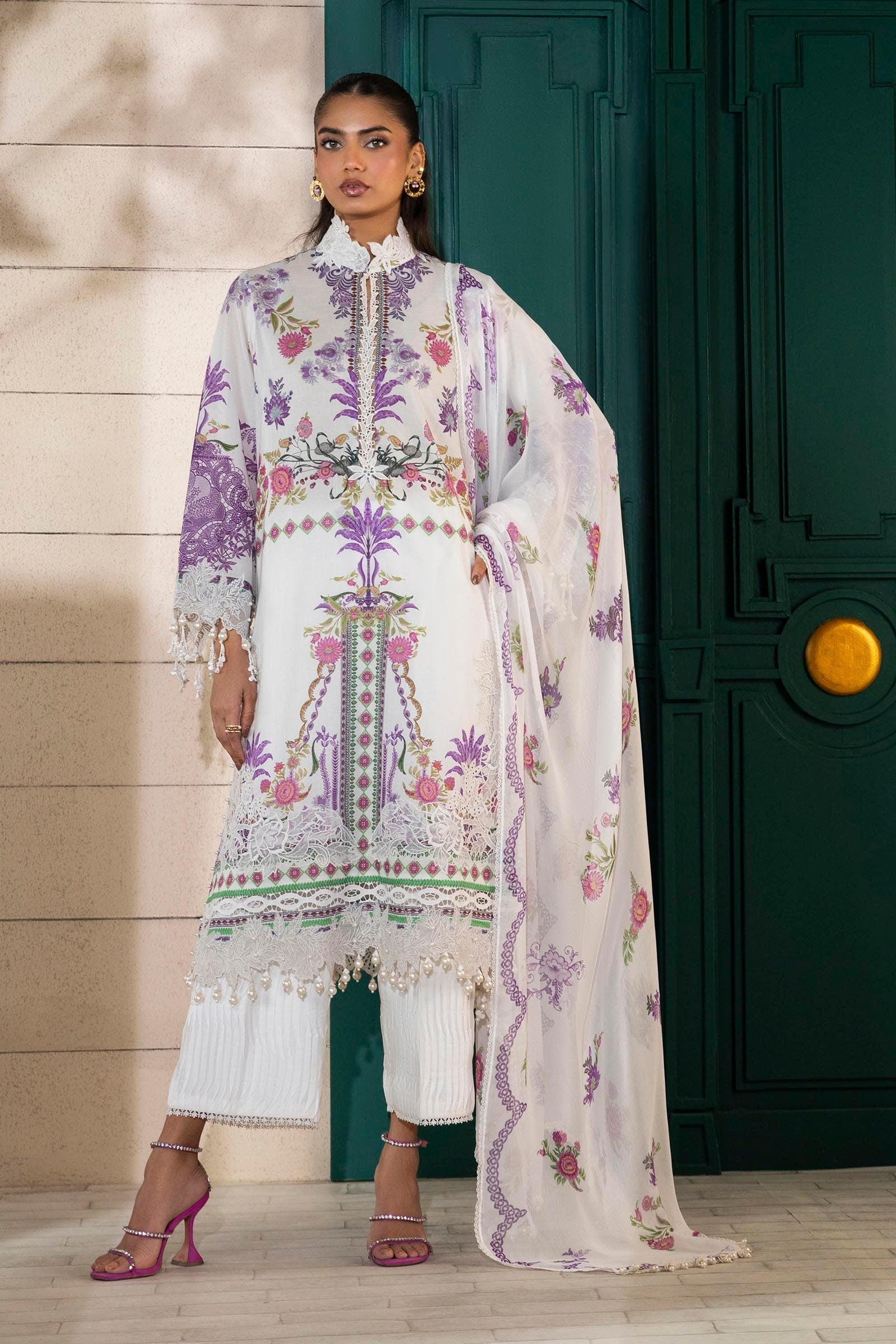 Sana Safinaz | Muzlin Spring 25 | M251-019A-3CS - Official Sana Safinaz stockist in UK - Sakeena London