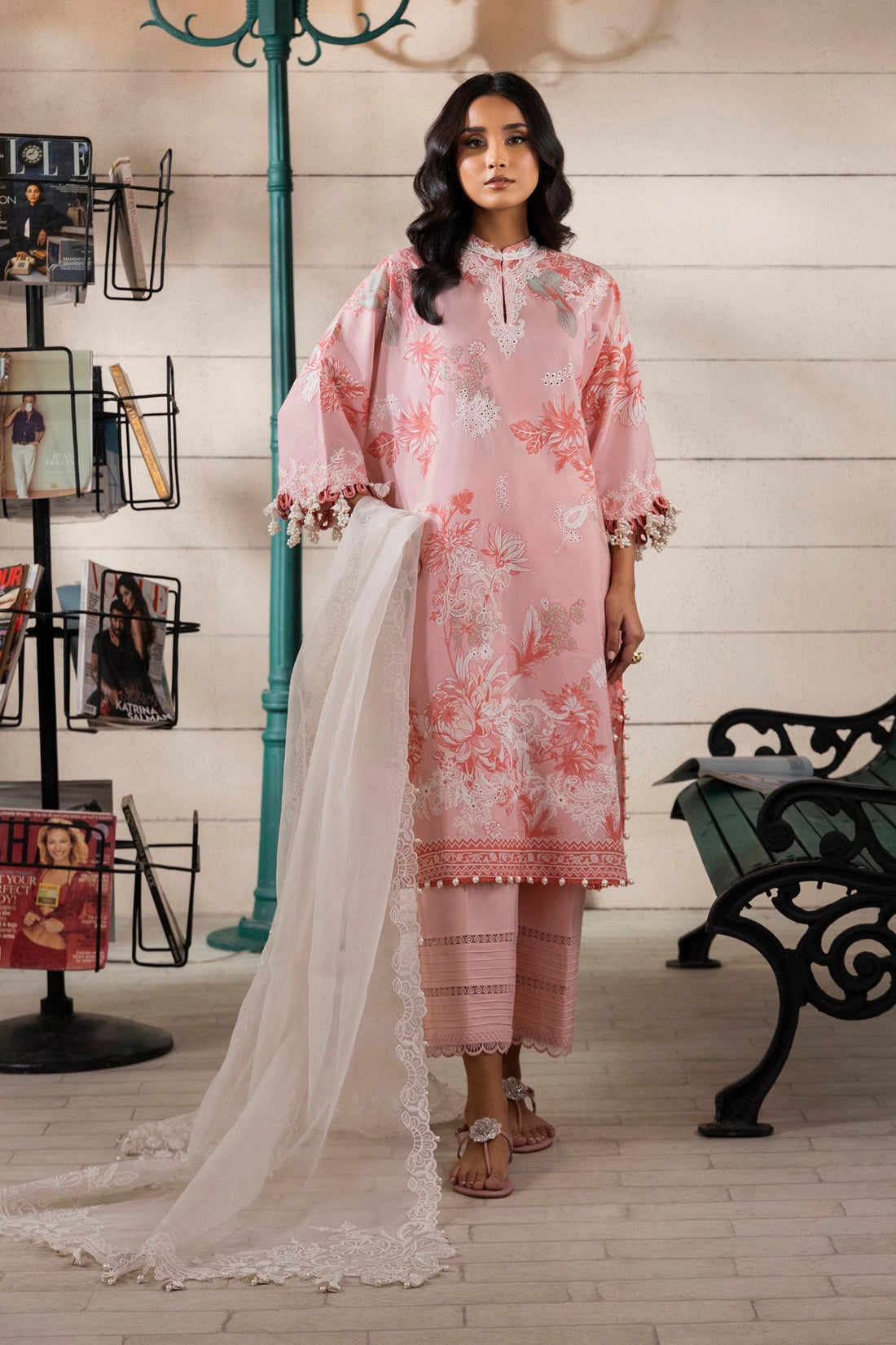 Sana Safinaz | Muzlin Spring 25 | M251-020A-3CS - Official Sana Safinaz stockist in UK - Sakeena London