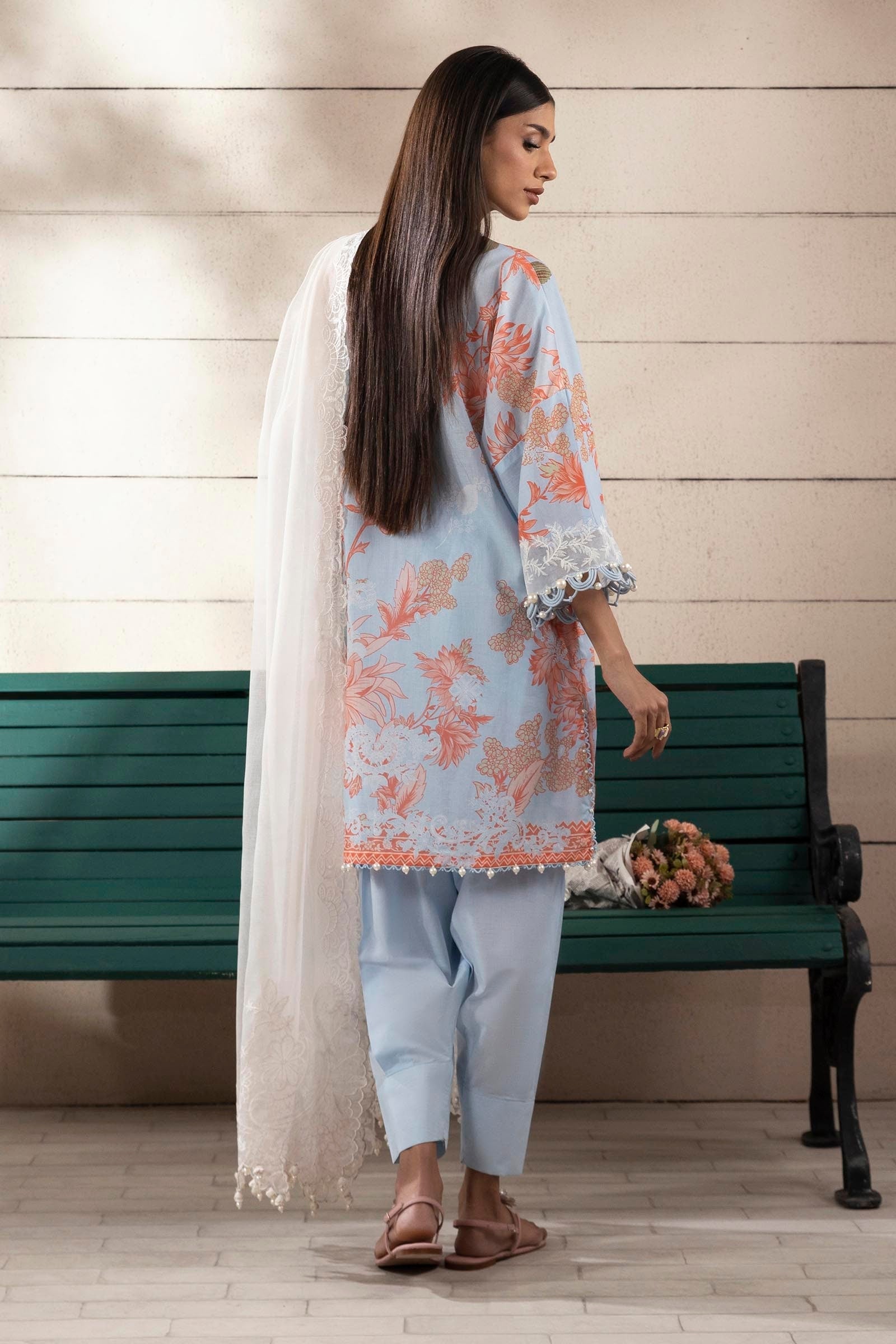 Sana Safinaz | Muzlin Spring 25 | M251-020B-3CS - Official Sana Safinaz stockist in UK - Sakeena London