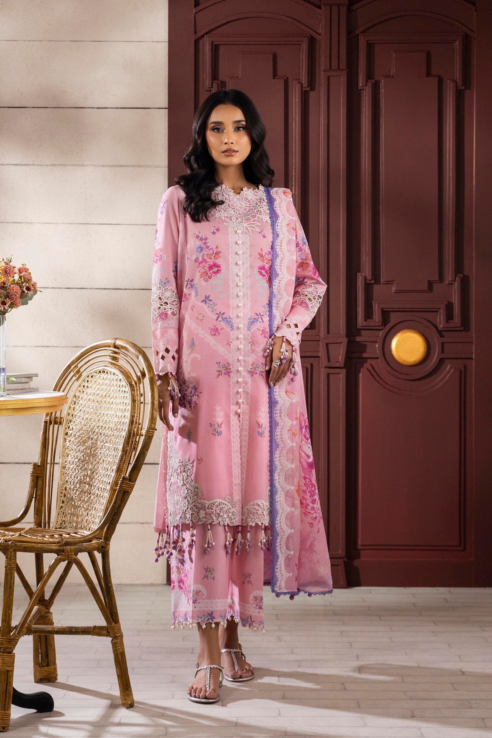 Sana Safinaz | Muzlin Spring 25 | M251-021A-3CI - Official Sana Safinaz stockist in UK - Sakeena London