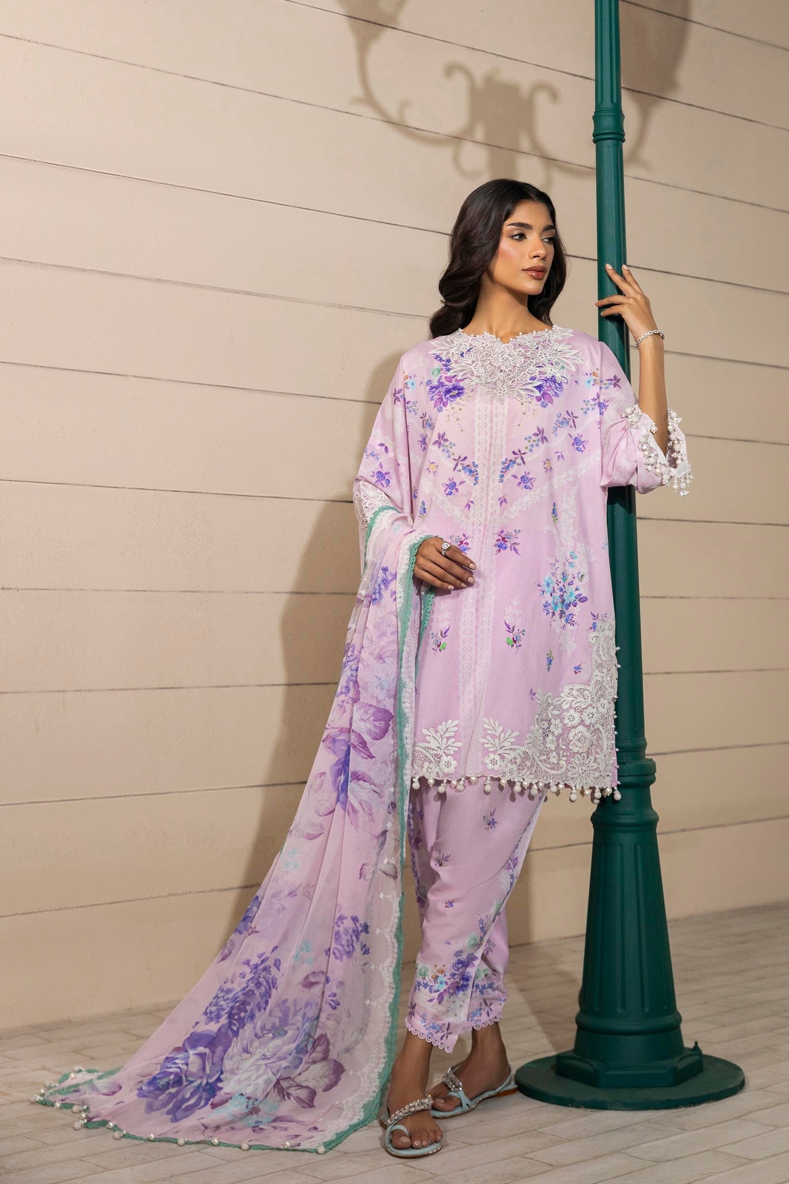 Sana Safinaz | Muzlin Spring 25 | M251-021B-3CI - Official Sana Safinaz stockist in UK - Sakeena London