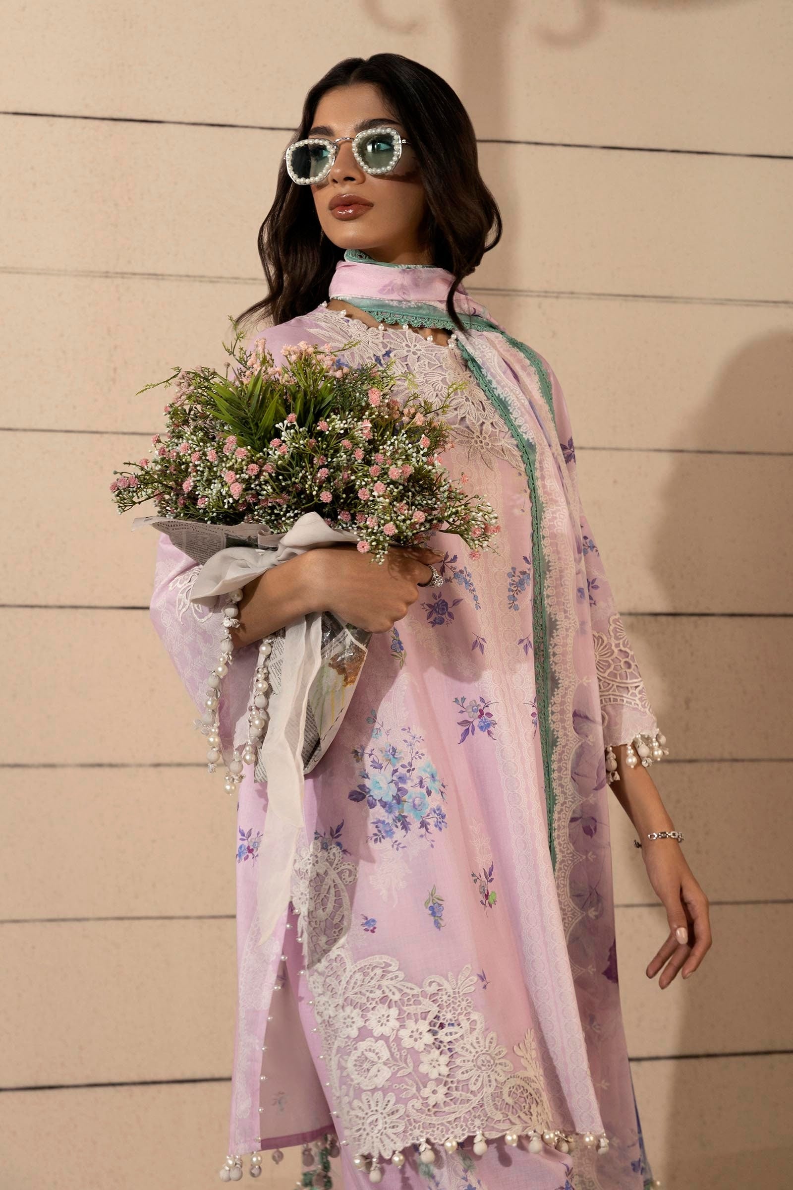 Sana Safinaz | Muzlin Spring 25 | M251-021B-3CI - Official Sana Safinaz stockist in UK - Sakeena London