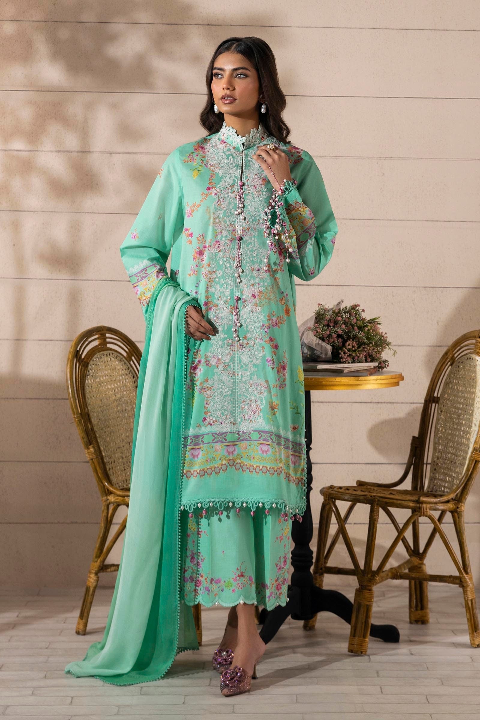 Sana Safinaz | Muzlin Spring 25 | M251-023B-3CI - Official Sana Safinaz stockist in UK - Sakeena London