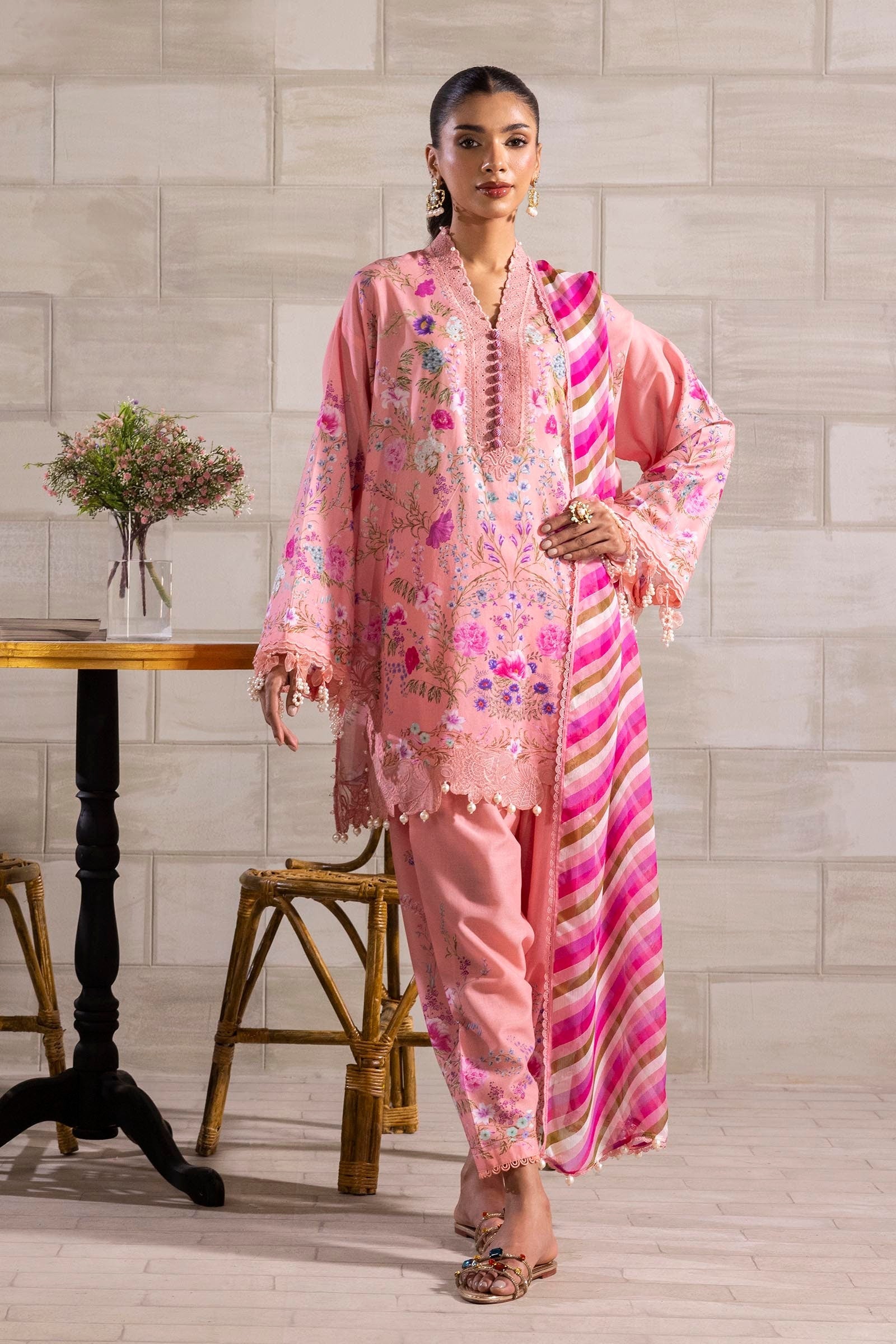 Sana Safinaz | Muzlin Spring 25 | M251-024B-3CI - Official Sana Safinaz stockist in UK - Sakeena London