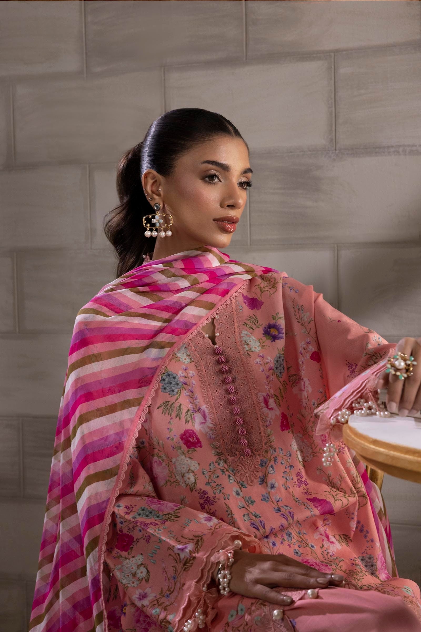 Sana Safinaz | Muzlin Spring 25 | M251-024B-3CI - Official Sana Safinaz stockist in UK - Sakeena London