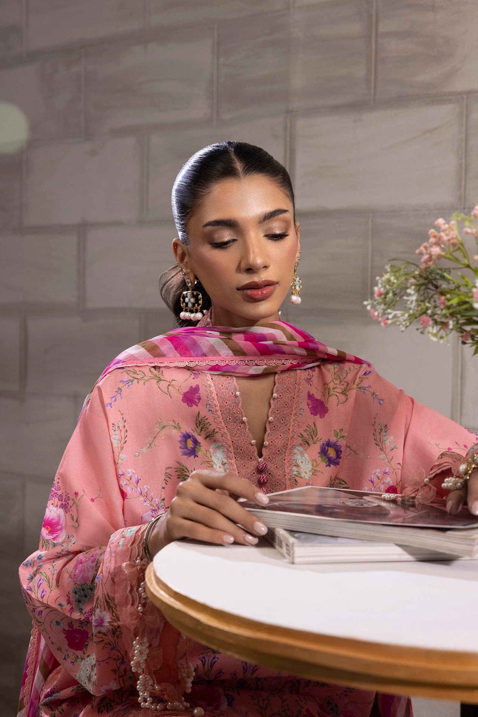 Sana Safinaz | Muzlin Spring 25 | M251-024B-3CI - Official Sana Safinaz stockist in UK - Sakeena London