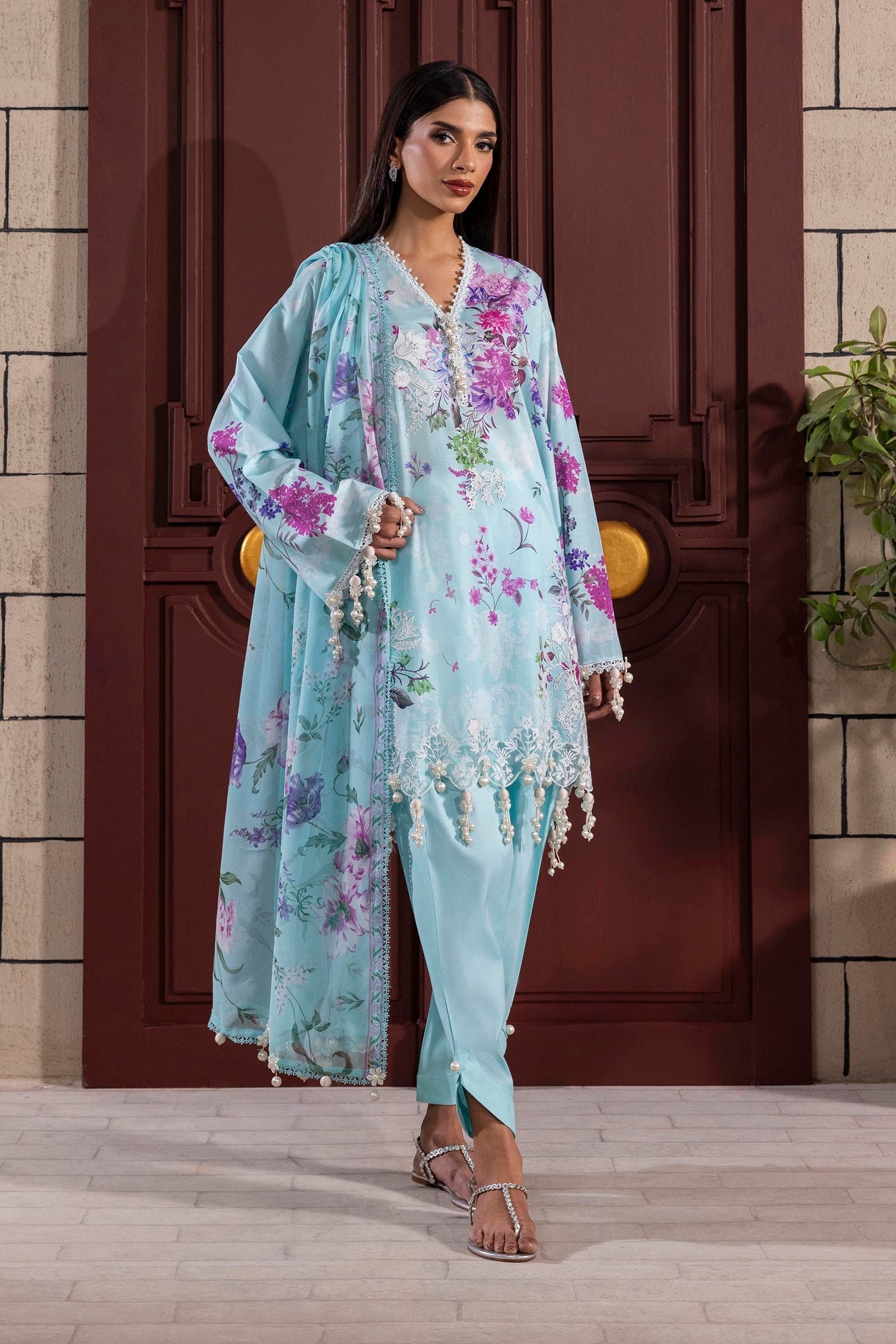 Sana Safinaz | Muzlin Spring 25 | M251-025B-3CJ - Official Sana Safinaz stockist in UK - Sakeena London