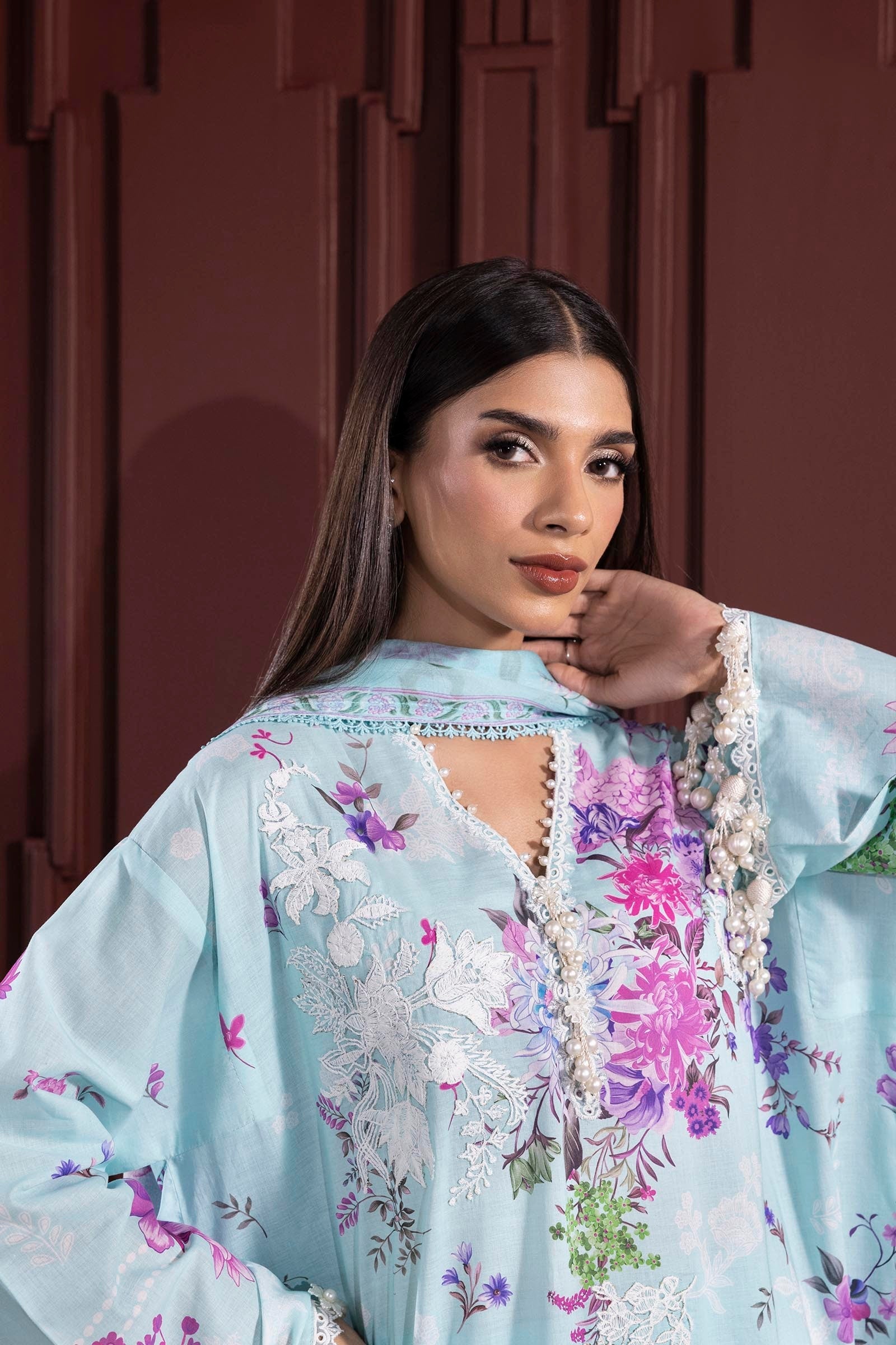 Sana Safinaz | Muzlin Spring 25 | M251-025B-3CJ - Official Sana Safinaz stockist in UK - Sakeena London