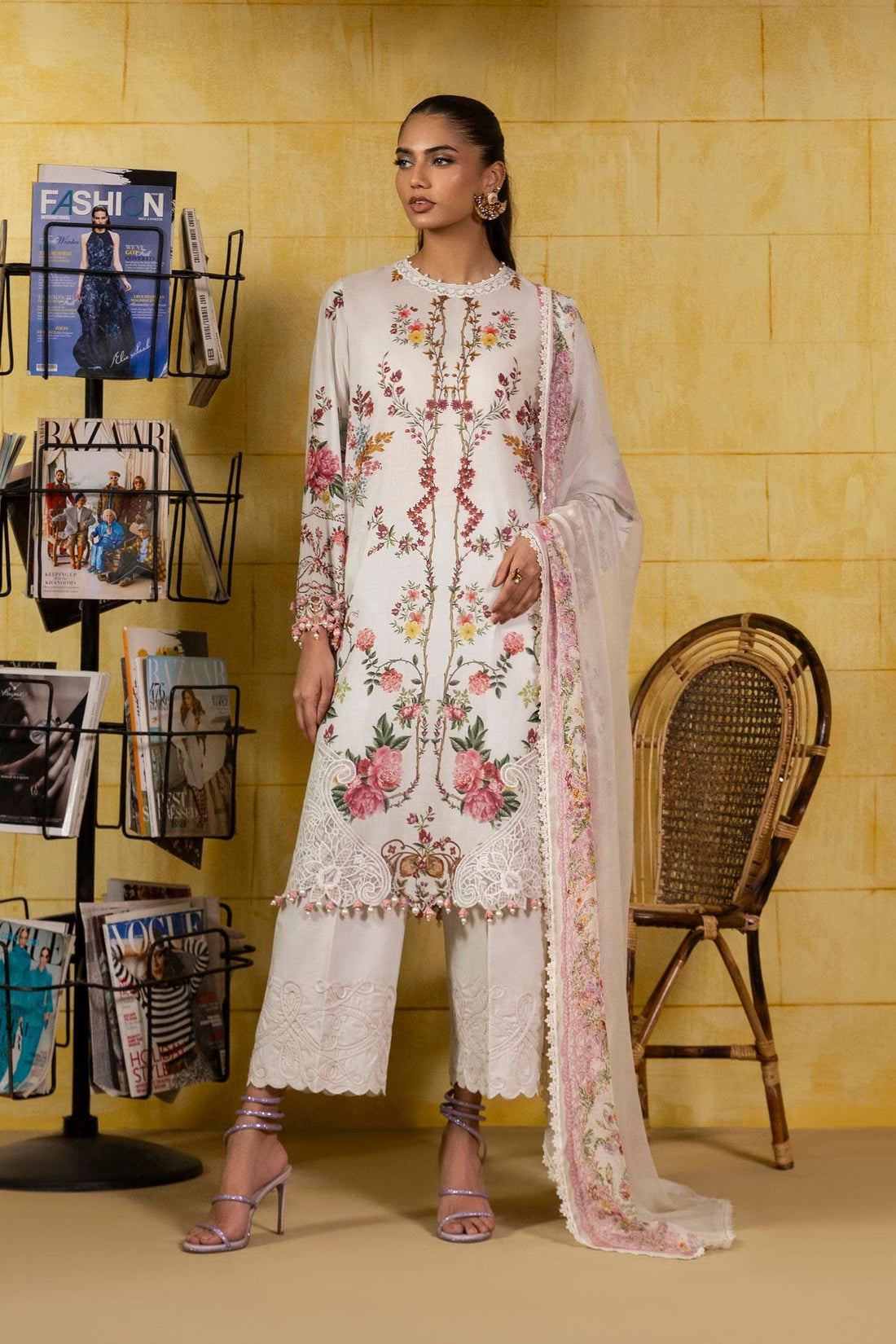 Sana Safinaz | Muzlin Spring 25 | M251-026A-3CI - Official Sana Safinaz stockist in UK - Sakeena London
