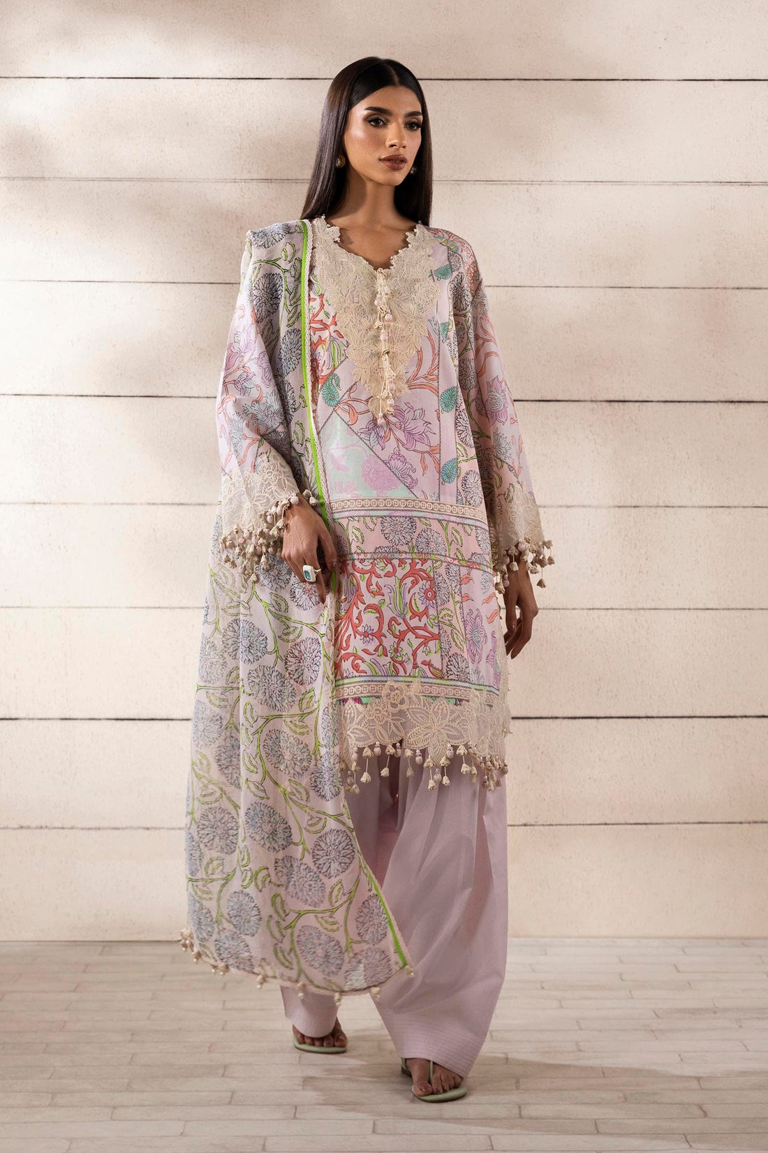 Sana Safinaz | Muzlin Spring 25 | M251-027A-3CI - Official Sana Safinaz stockist in UK - Sakeena London
