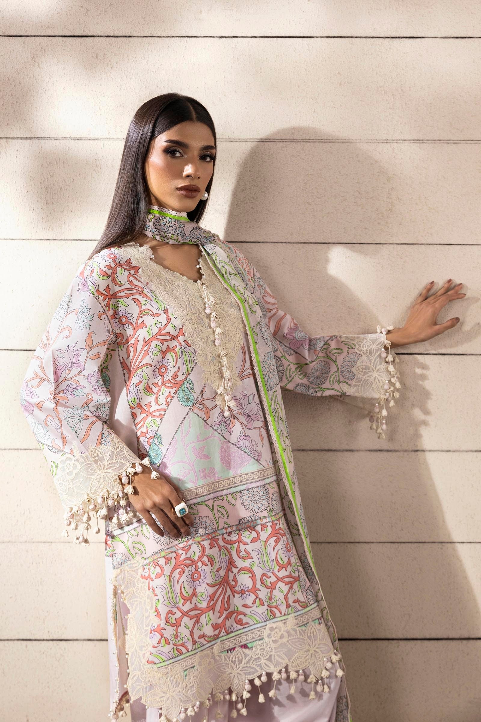 Sana Safinaz | Muzlin Spring 25 | M251-027A-3CI - Official Sana Safinaz stockist in UK - Sakeena London