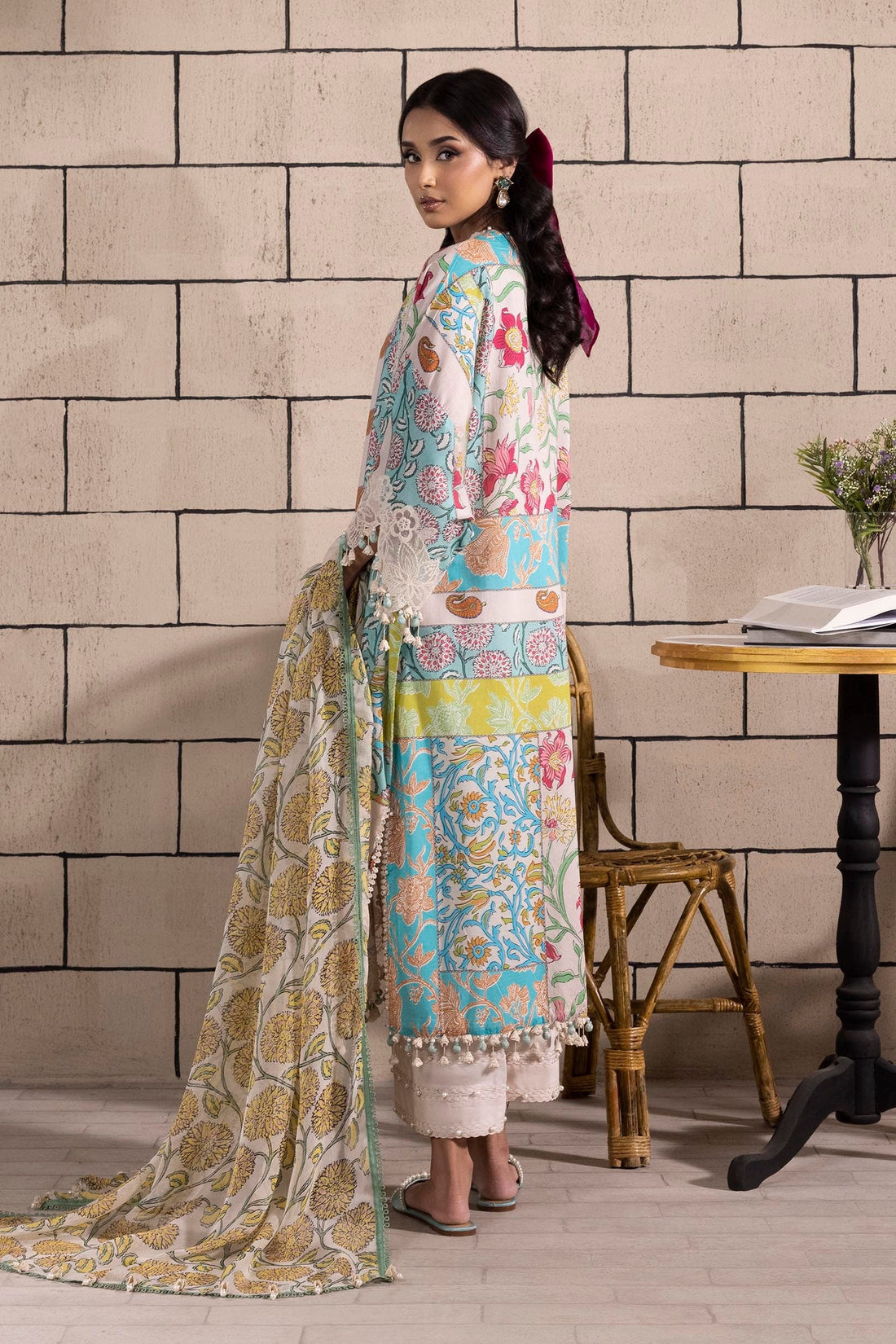 Sana Safinaz | Muzlin Spring 25 | M251-027B-3CI - Official Sana Safinaz stockist in UK - Sakeena London