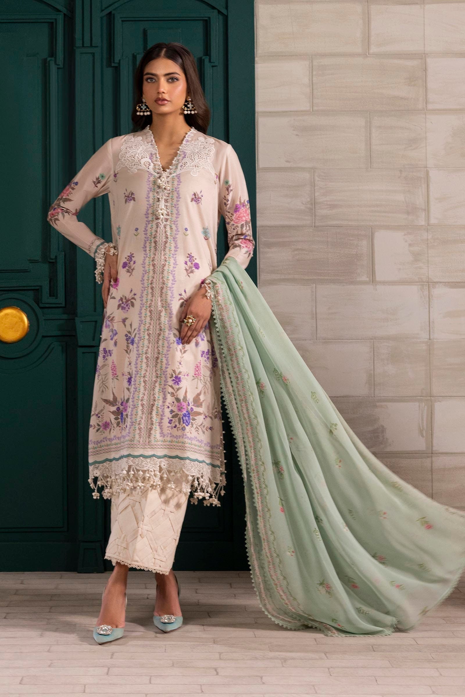 Sana Safinaz | Muzlin Spring 25 | M251-028A-3CI - Official Sana Safinaz stockist in UK - Sakeena London