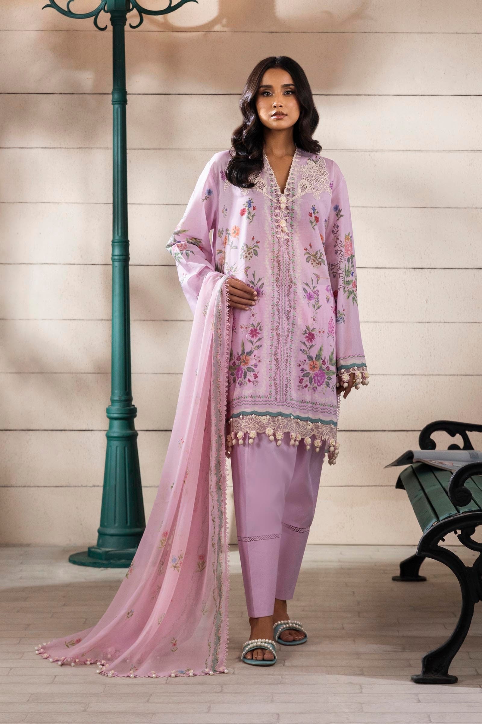 Sana Safinaz | Muzlin Spring 25 | M251-028B-3CI - Official Sana Safinaz stockist in UK - Sakeena London