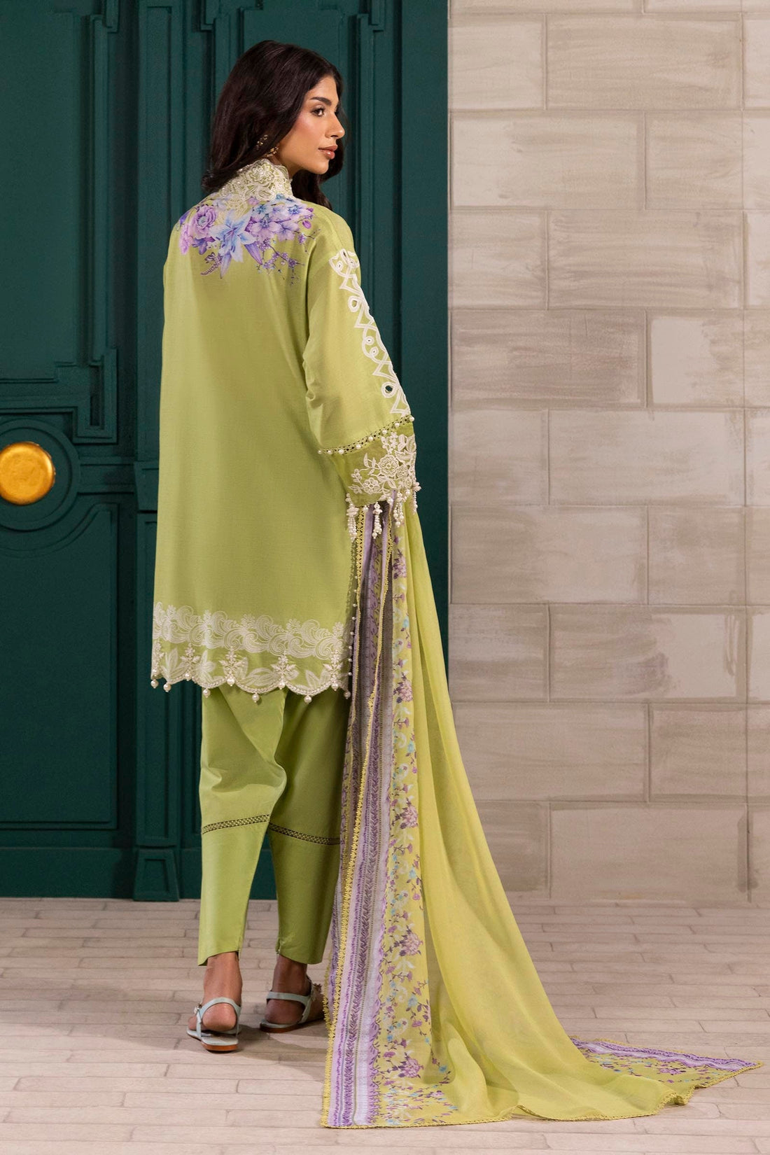 Sana Safinaz | Muzlin Spring 25 | M251-029B-3CI - Official Sana Safinaz stockist in UK - Sakeena London