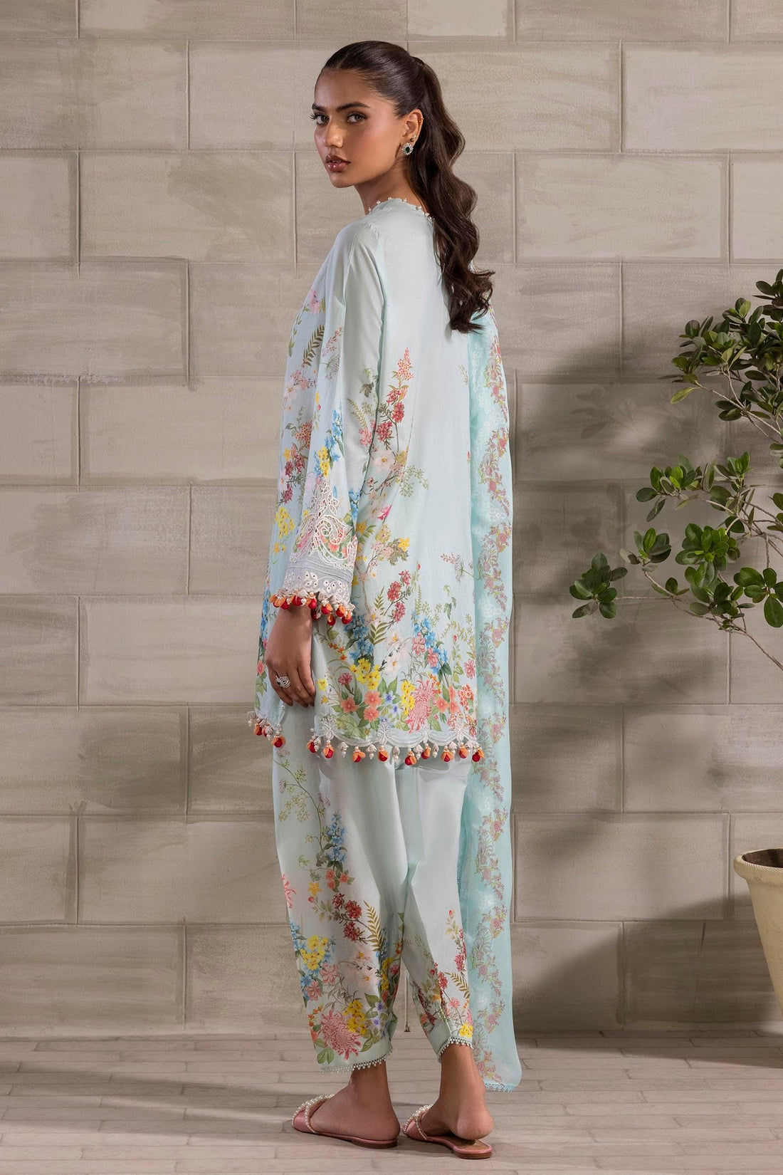 Sana Safinaz | Muzlin Spring 25 | M251-030A-3CI - Official Sana Safinaz stockist in UK - Sakeena London