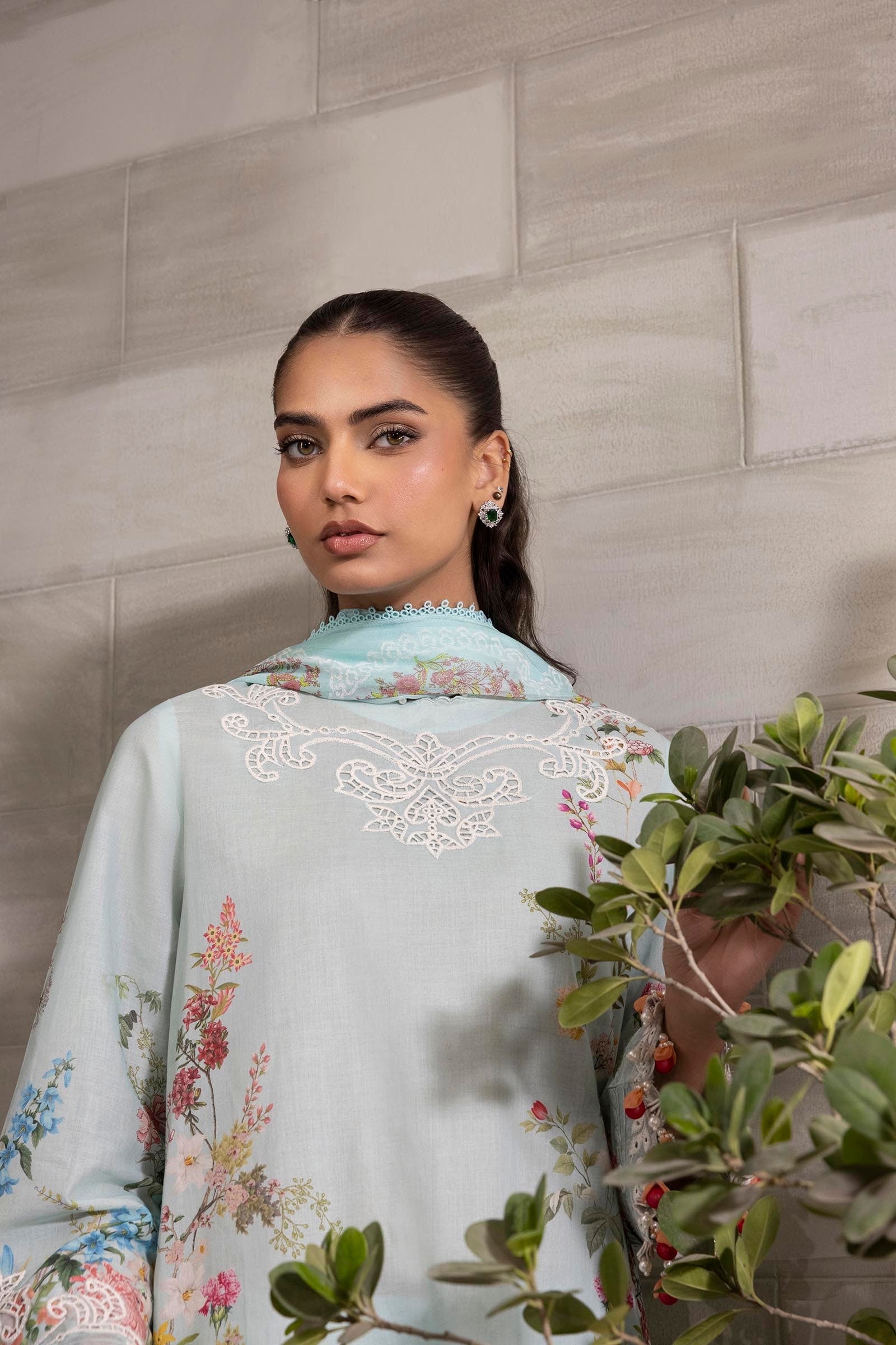Sana Safinaz | Muzlin Spring 25 | M251-030A-3CI - Official Sana Safinaz stockist in UK - Sakeena London