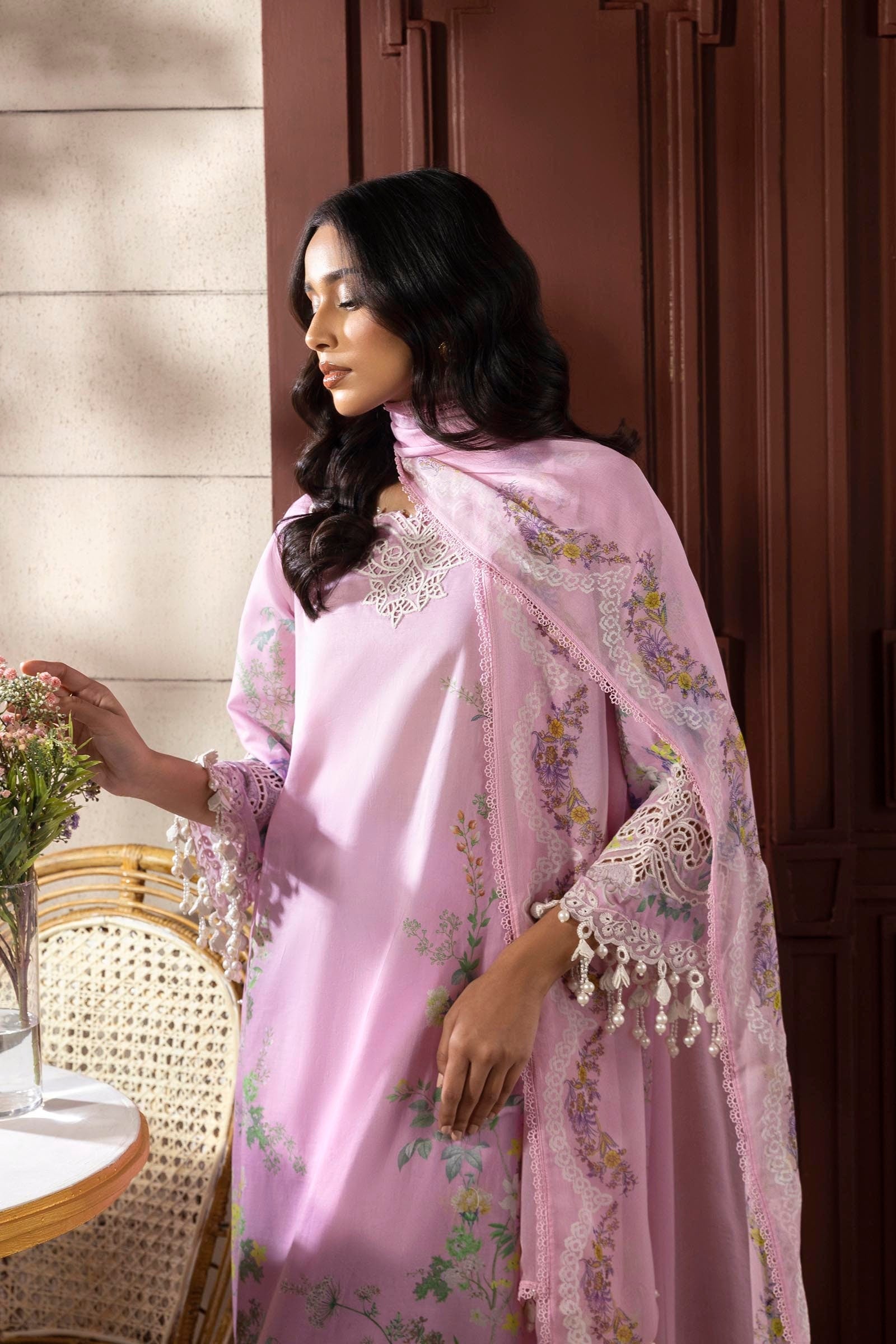 Sana Safinaz | Muzlin Spring 25 | M251-030B-3CI - Official Sana Safinaz stockist in UK - Sakeena London