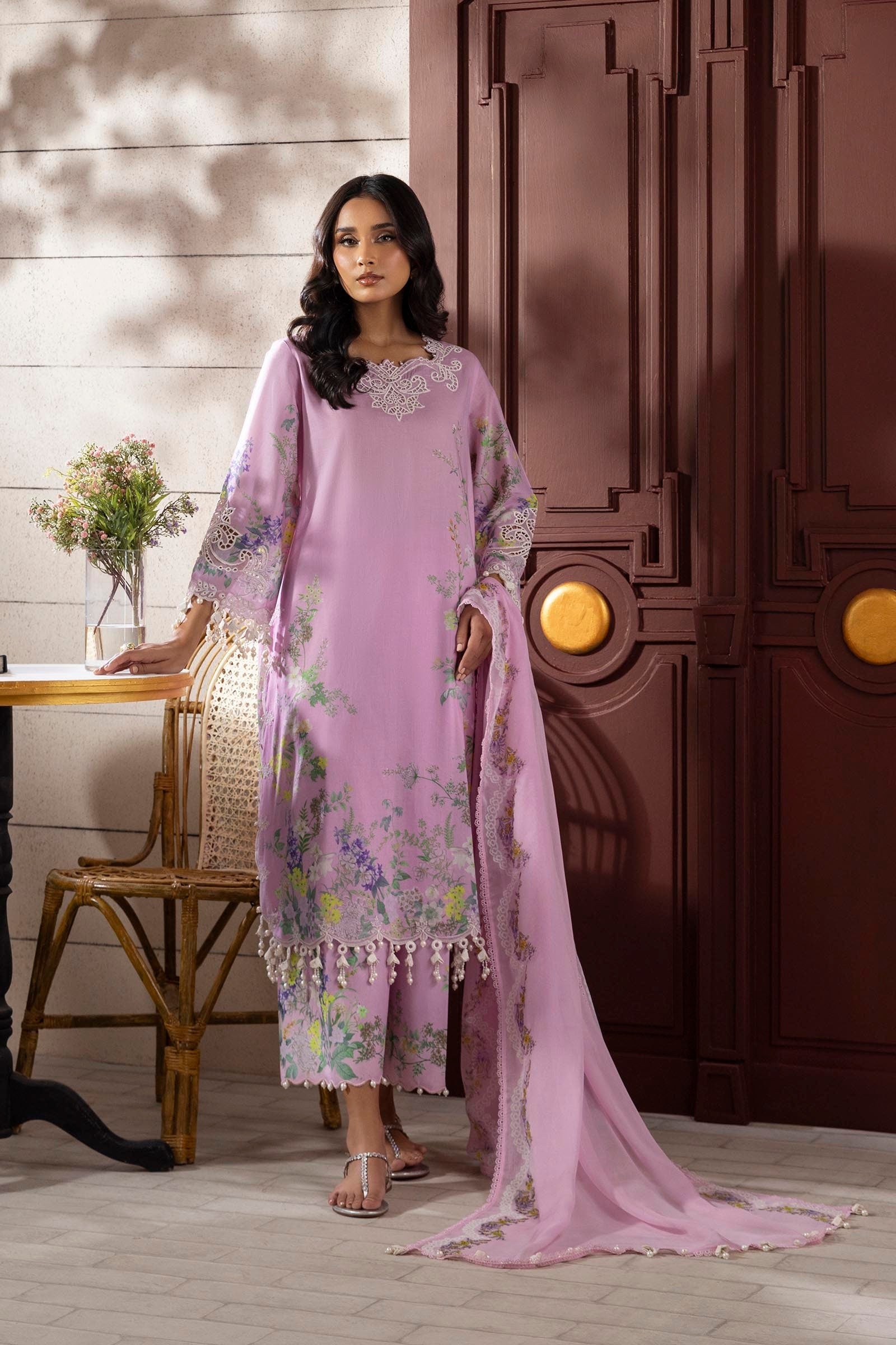 Sana Safinaz | Muzlin Spring 25 | M251-030B-3CI - Official Sana Safinaz stockist in UK - Sakeena London
