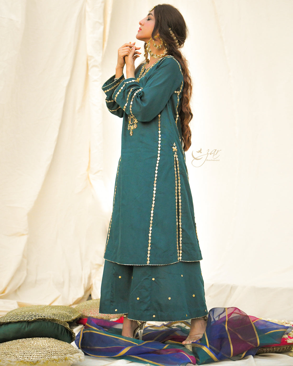 Zar | Formals Wear | Teal - Official Zar stockist in UK - Sakeena London