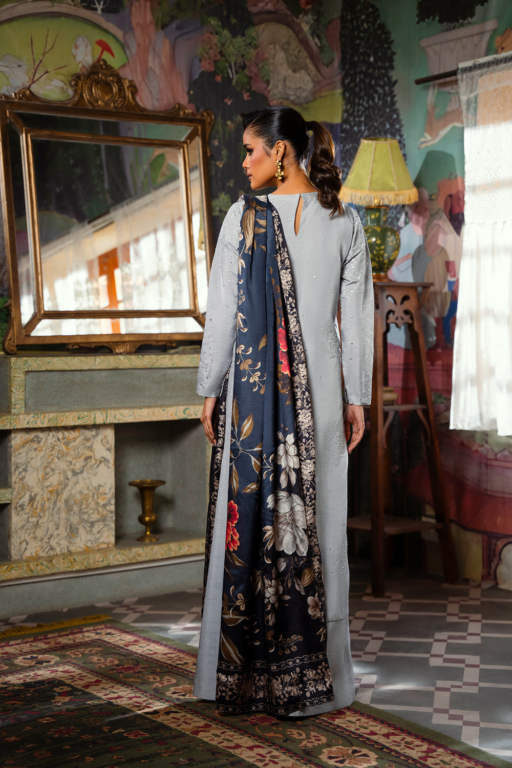 Saira Rizwan | Dahini Silk Pret | SWAN - SRLP04-25 - Official Saira Rizwan stockist in UK - Sakeena London