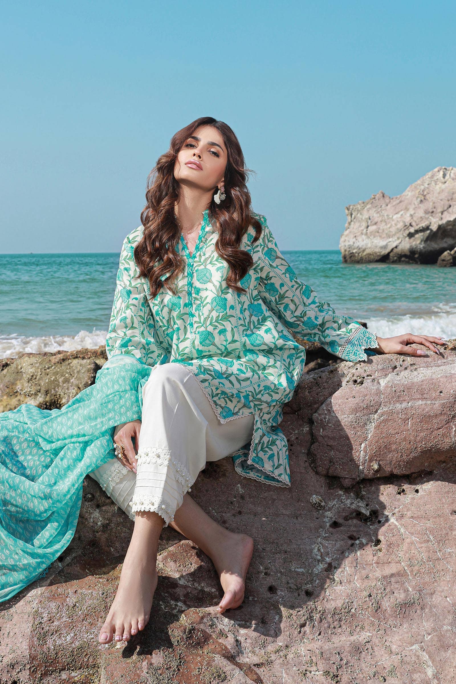 Sana Safinaz | Mahay Spring 24 | H241-002A-2BI - Official Sana Safinaz stockist in UK - Sakeena London