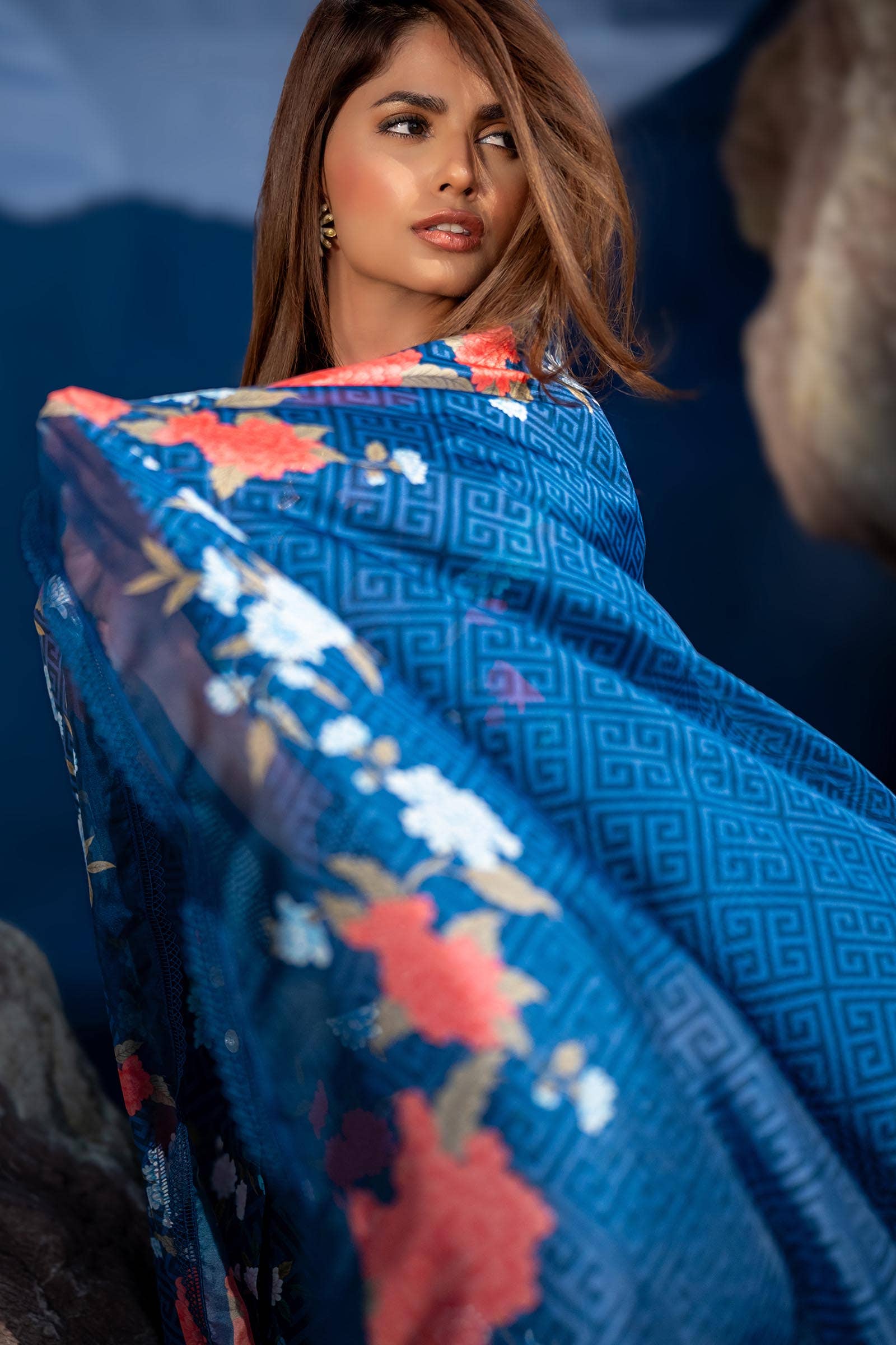 Sana Safinaz | Mahay Spring 24 | H241-013B-2BK - Official Sana Safinaz stockist in UK - Sakeena London
