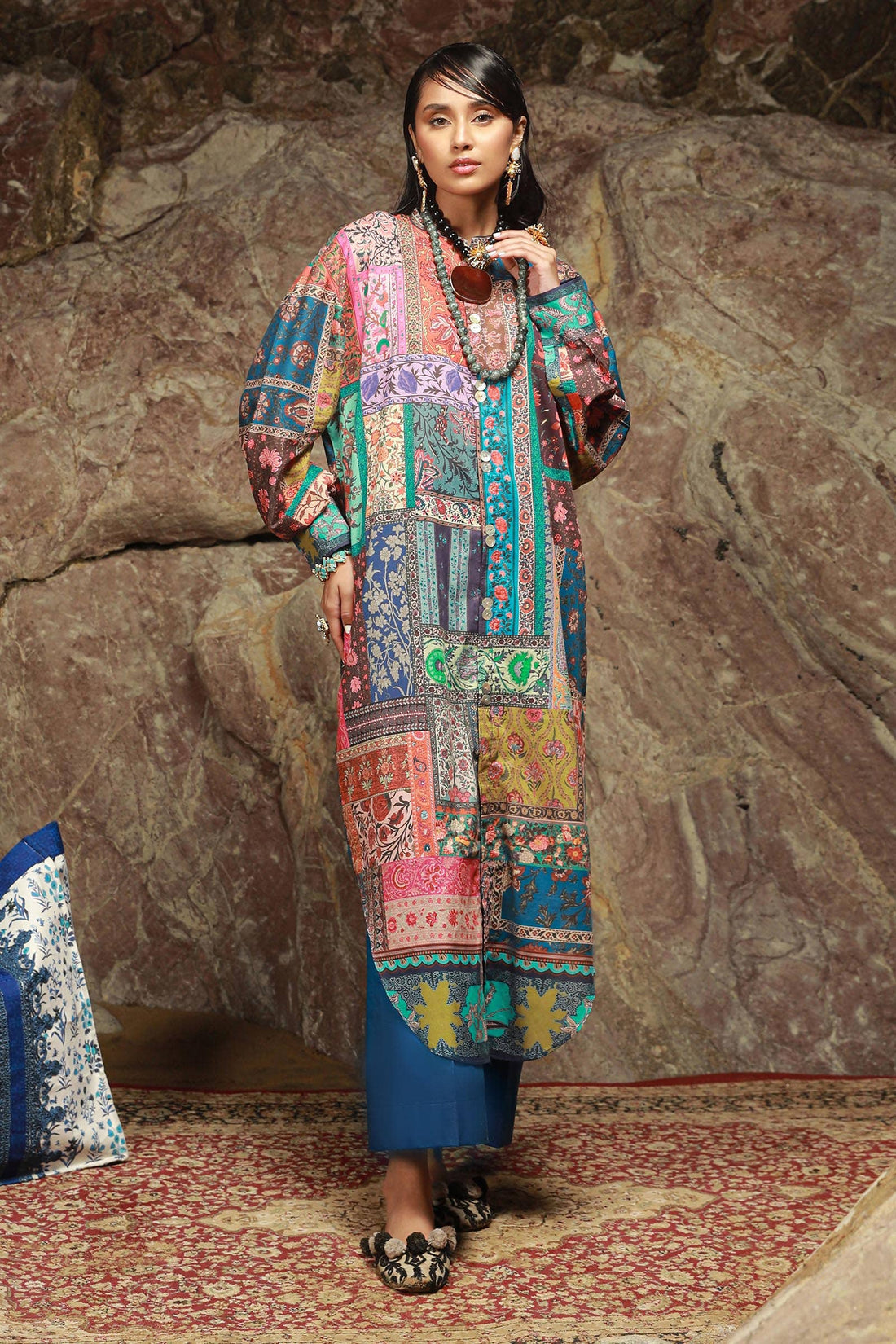 Sana Safinaz | Mahay Spring 24 | H241-014B-2C - Official Sana Safinaz stockist in UK - Sakeena London