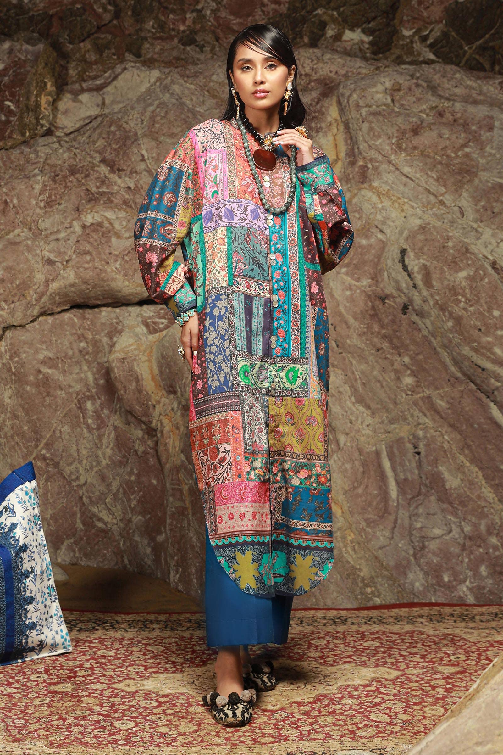 Sana Safinaz | Mahay Spring 24 | H241-014B-2C - Official Sana Safinaz stockist in UK - Sakeena London