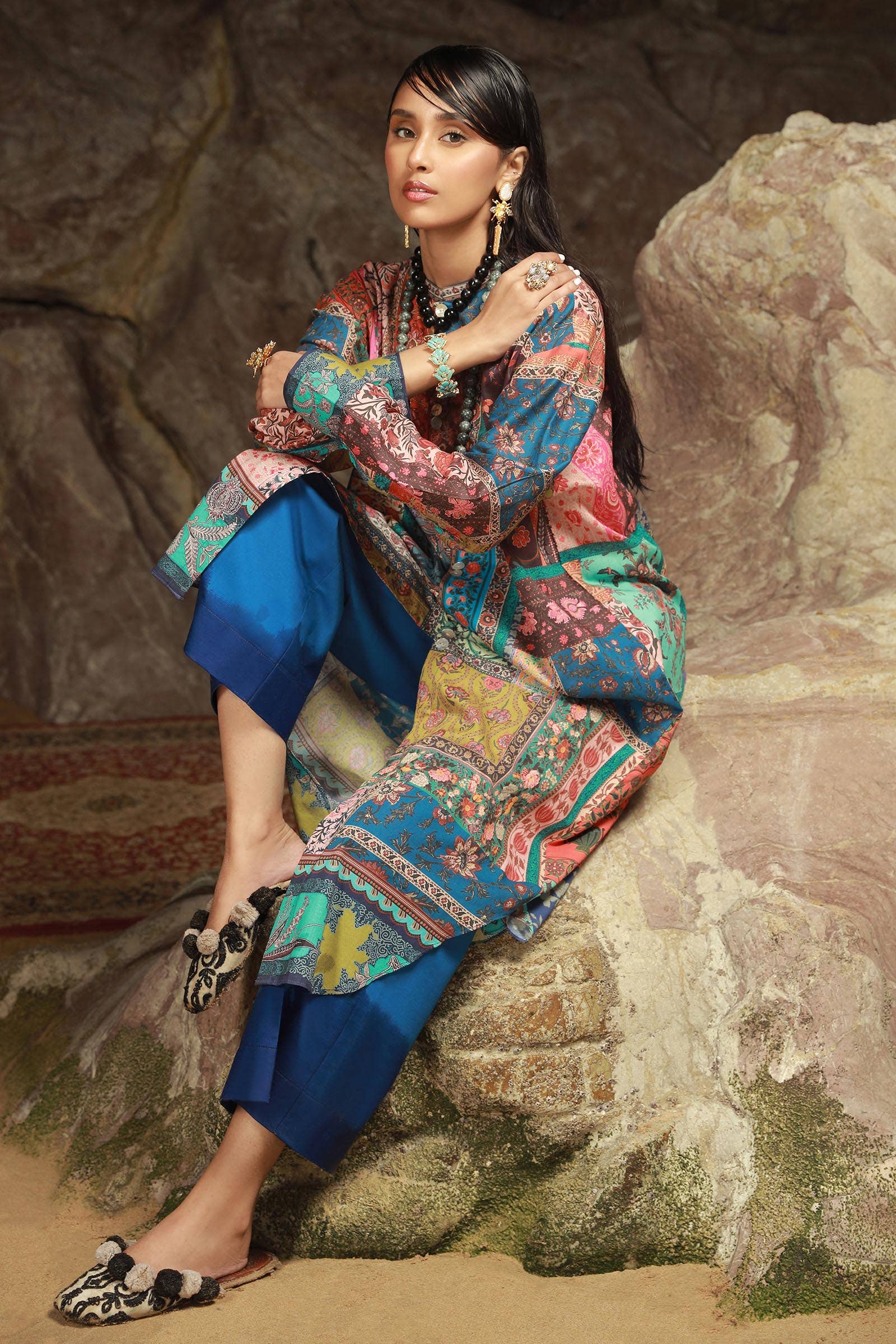 Sana Safinaz | Mahay Spring 24 | H241-014B-2C - Official Sana Safinaz stockist in UK - Sakeena London
