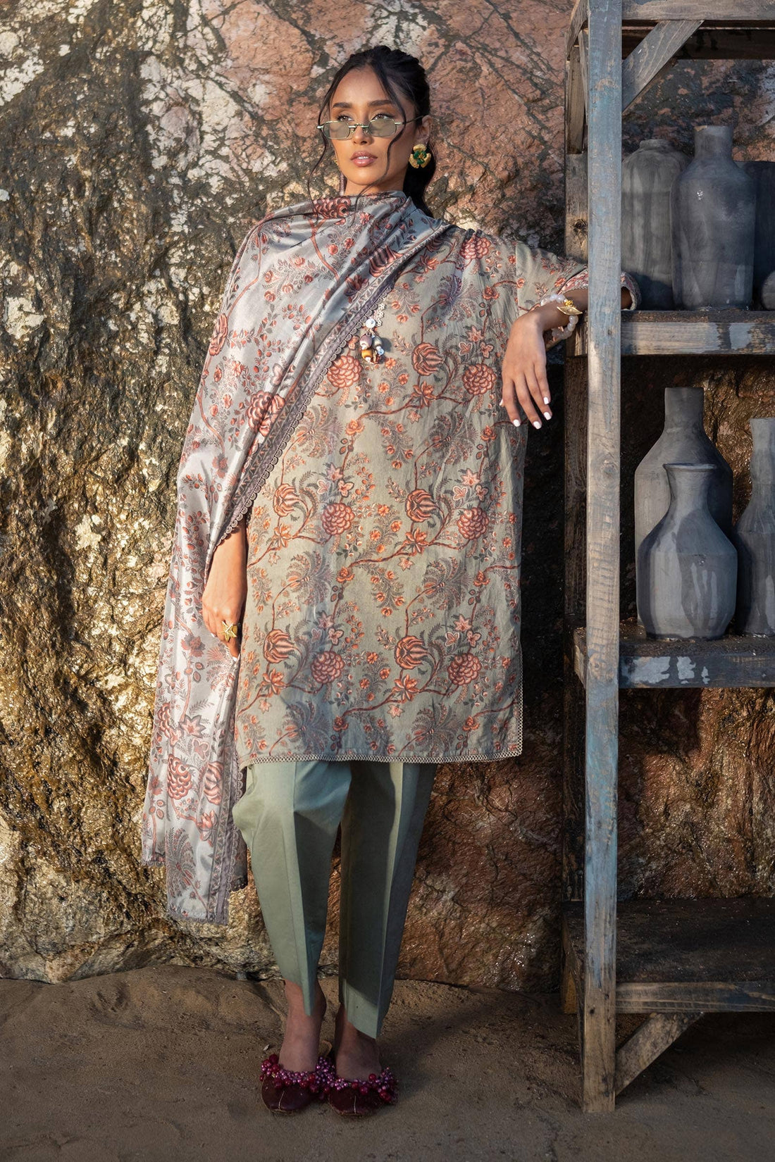 Sana Safinaz | Mahay Spring 24 | H241-016A-3CK - Official Sana Safinaz stockist in UK - Sakeena London