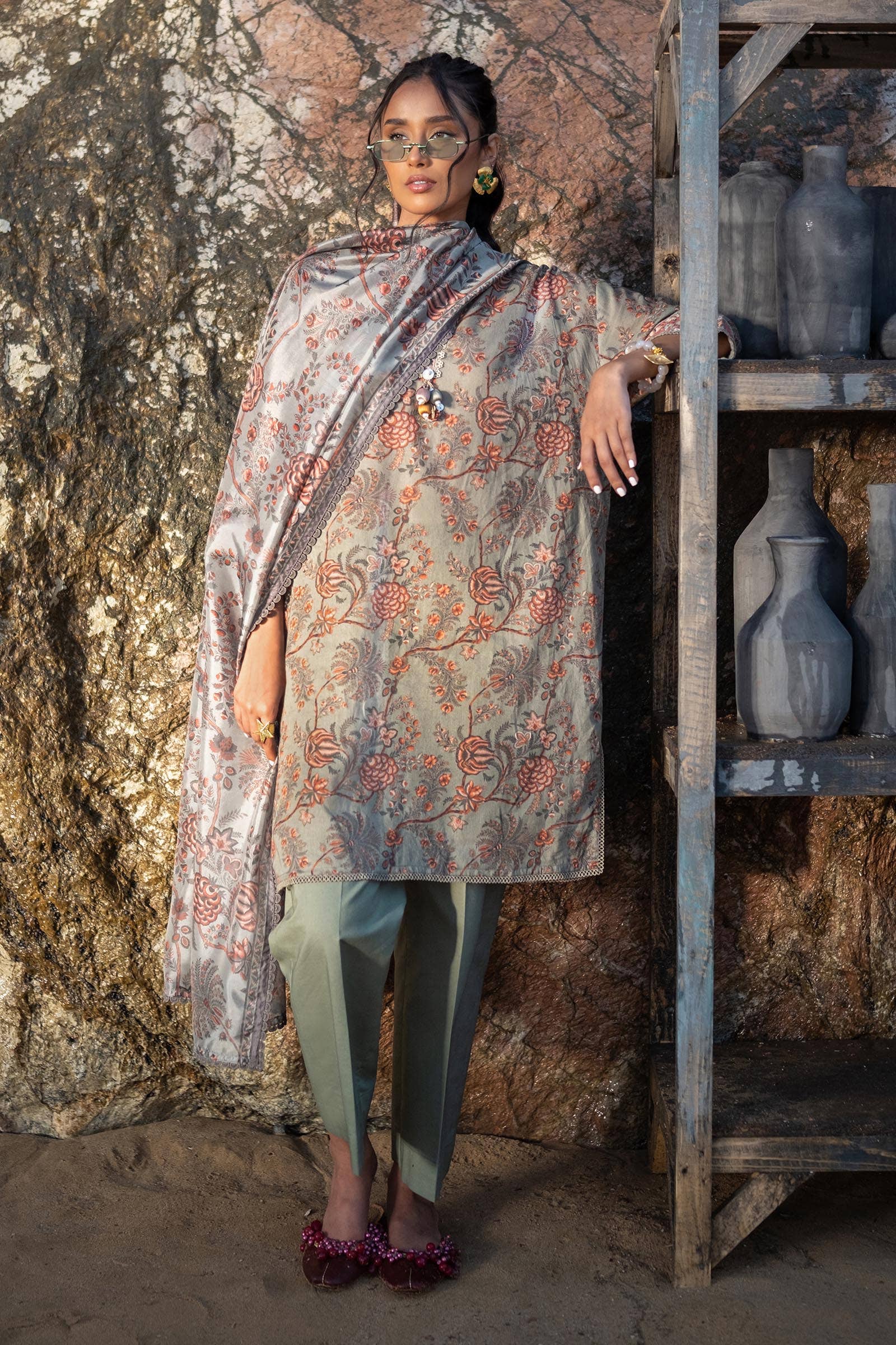 Sana Safinaz | Mahay Spring 24 | H241-016A-3CK - Official Sana Safinaz stockist in UK - Sakeena London