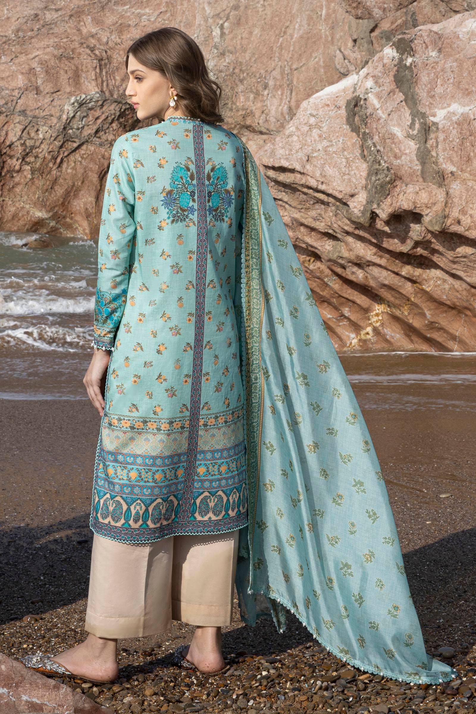 Sana Safinaz | Mahay Spring 24 | H241-017B-2BK - Official Sana Safinaz stockist in UK - Sakeena London