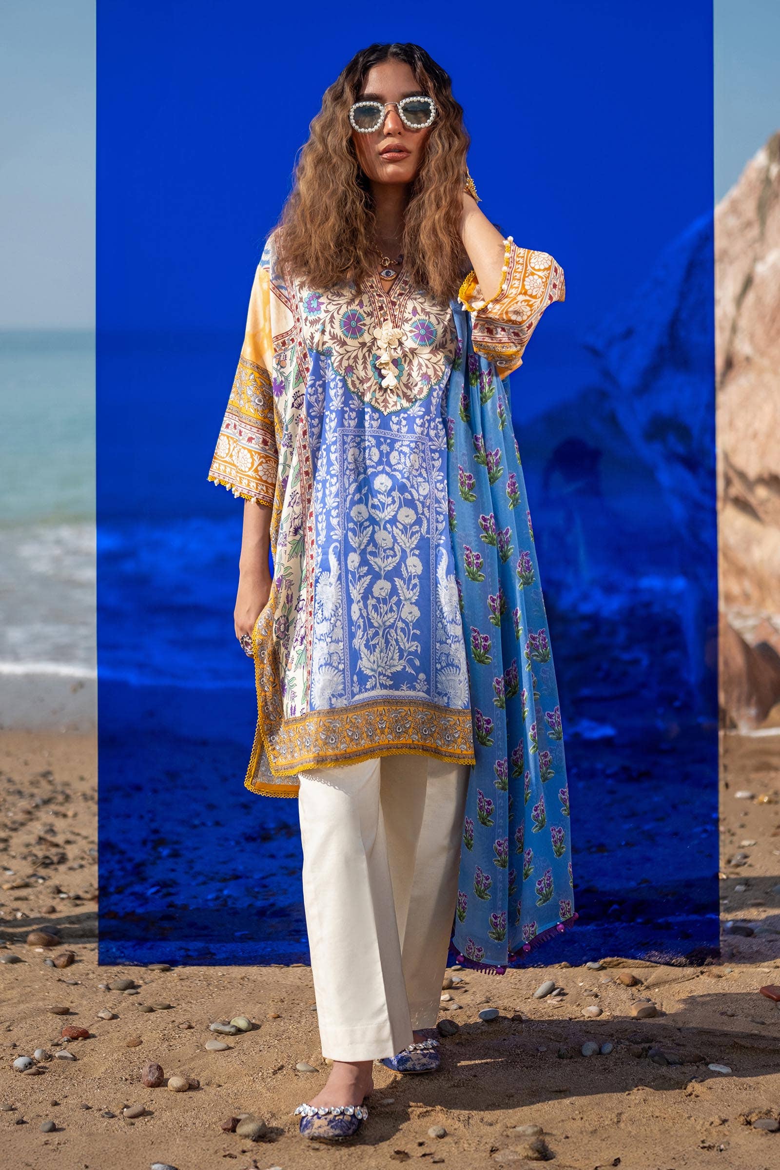 Sana Safinaz | Mahay Spring 24 | H241-003A-2BI - Official Sana Safinaz stockist in UK - Sakeena London
