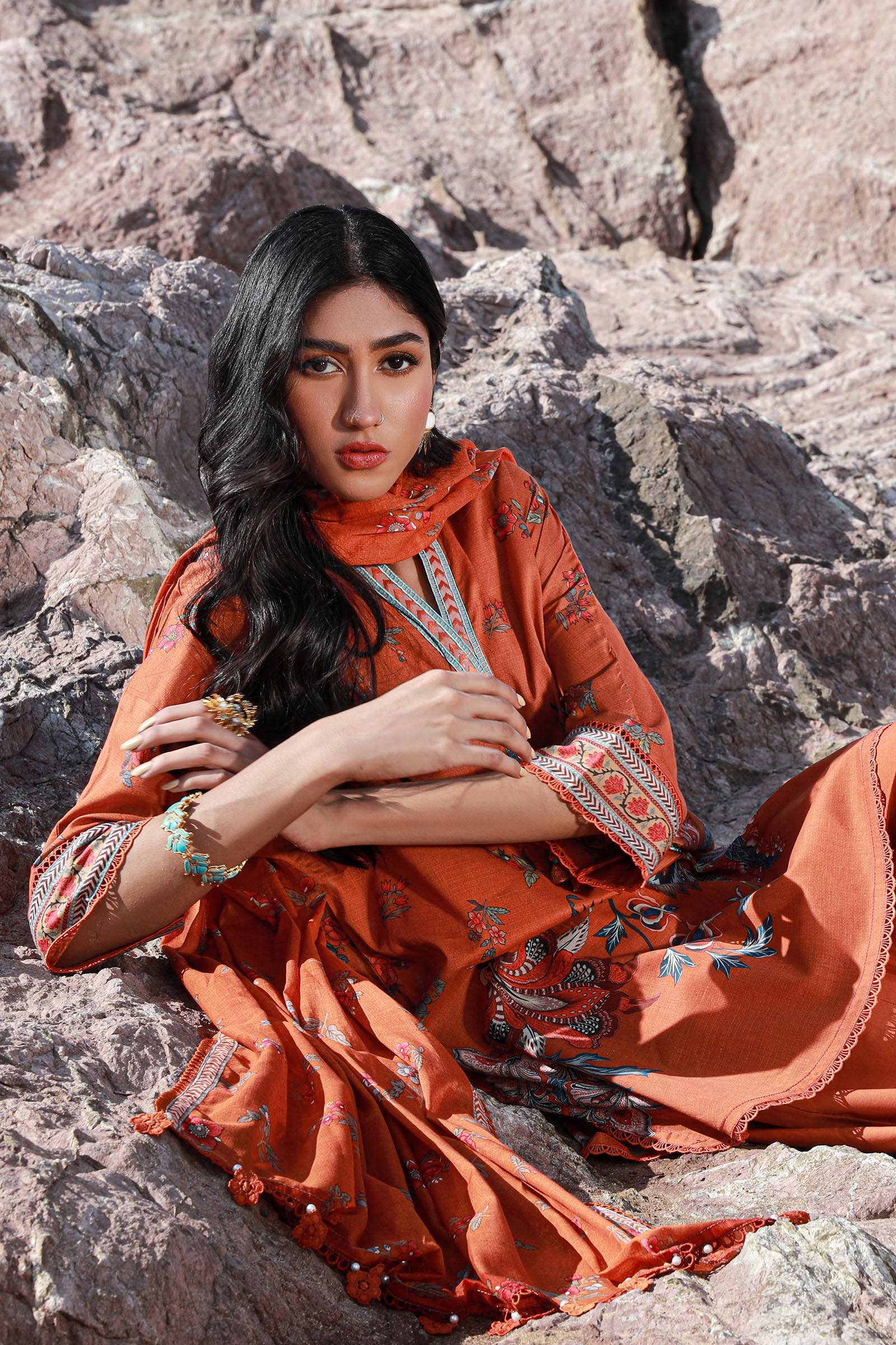 Sana Safinaz | Mahay Spring 24 | H241-020A-3CG - Official Sana Safinaz stockist in UK - Sakeena London