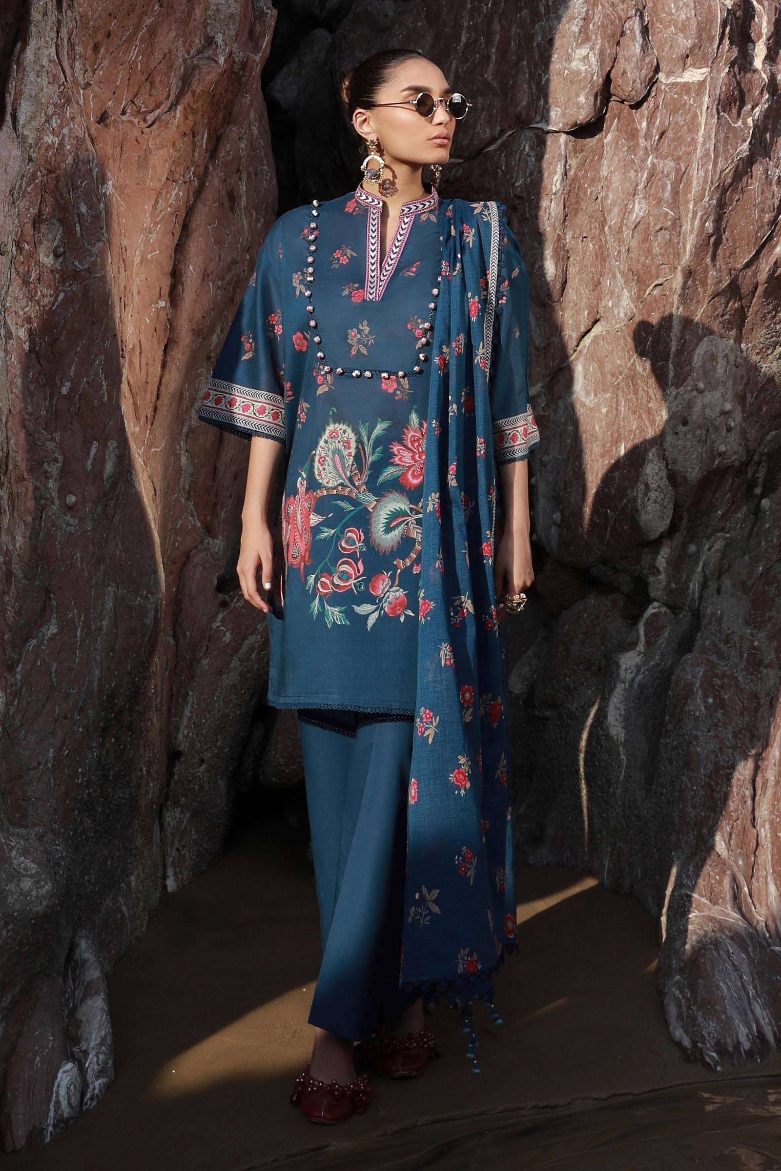 Sana Safinaz | Mahay Spring 24 | H241-020B-3CG - Official Sana Safinaz stockist in UK - Sakeena London
