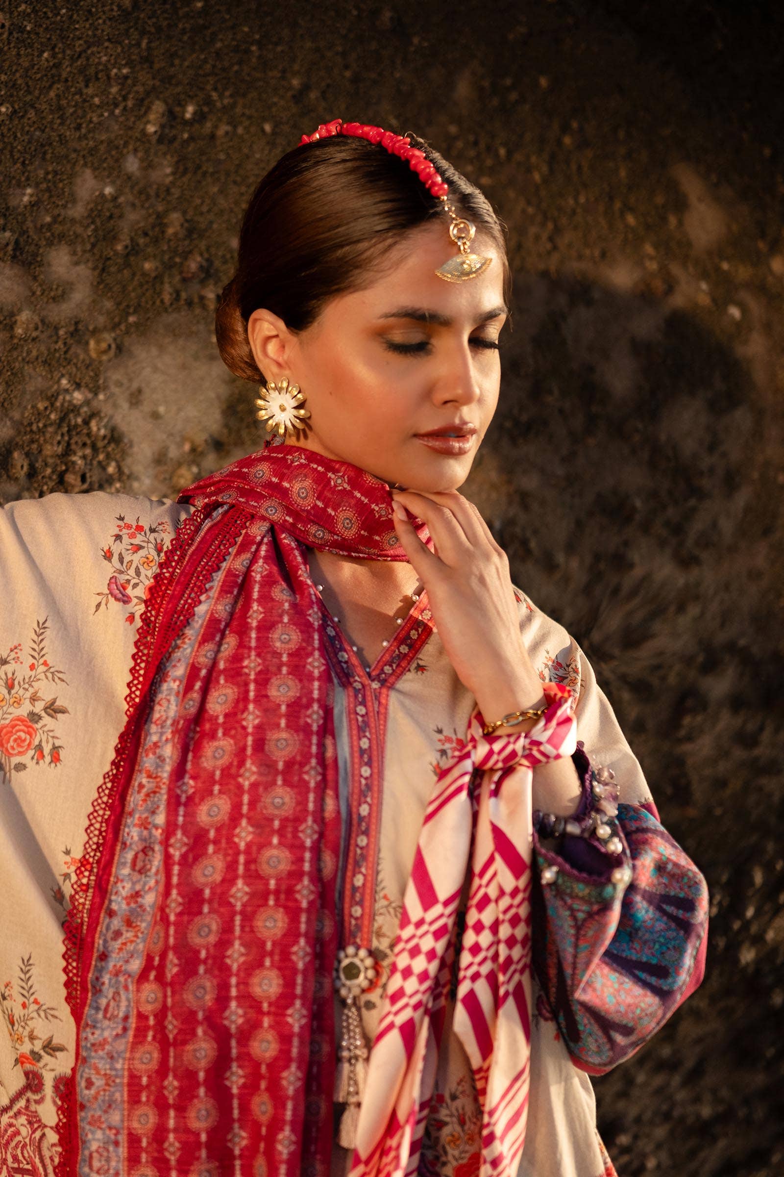 Sana Safinaz | Mahay Spring 24 | H241-021B-3DE - Official Sana Safinaz stockist in UK - Sakeena London