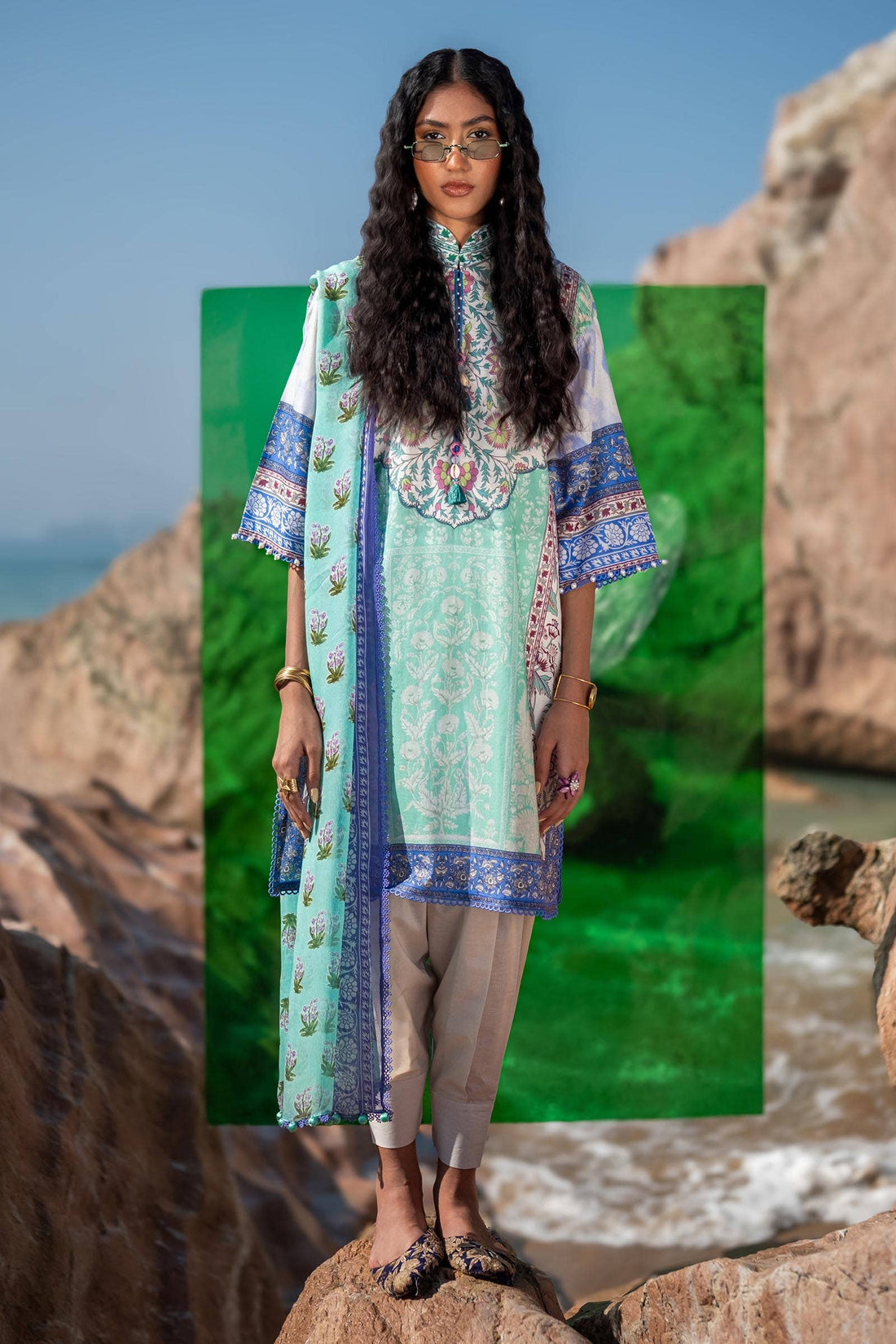 Sana Safinaz | Mahay Spring 24 | H241-003B-2BI - Official Sana Safinaz stockist in UK - Sakeena London