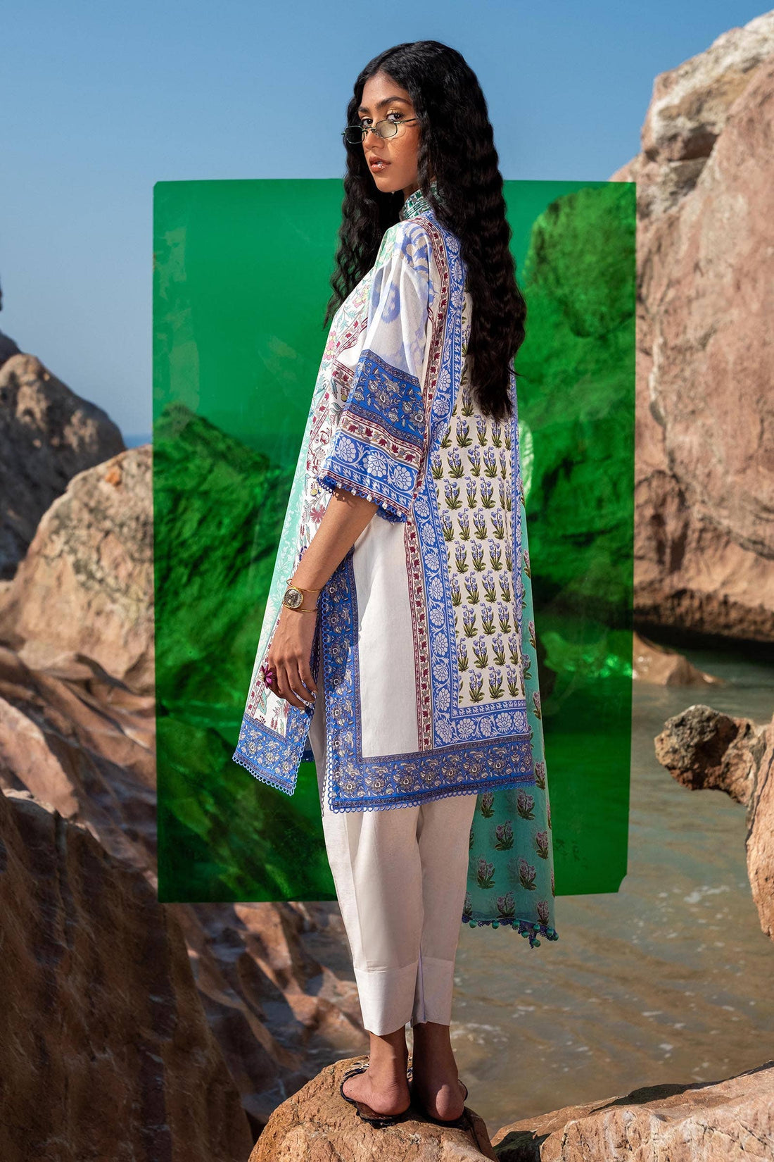 Sana Safinaz | Mahay Spring 24 | H241-003B-2BI - Official Sana Safinaz stockist in UK - Sakeena London