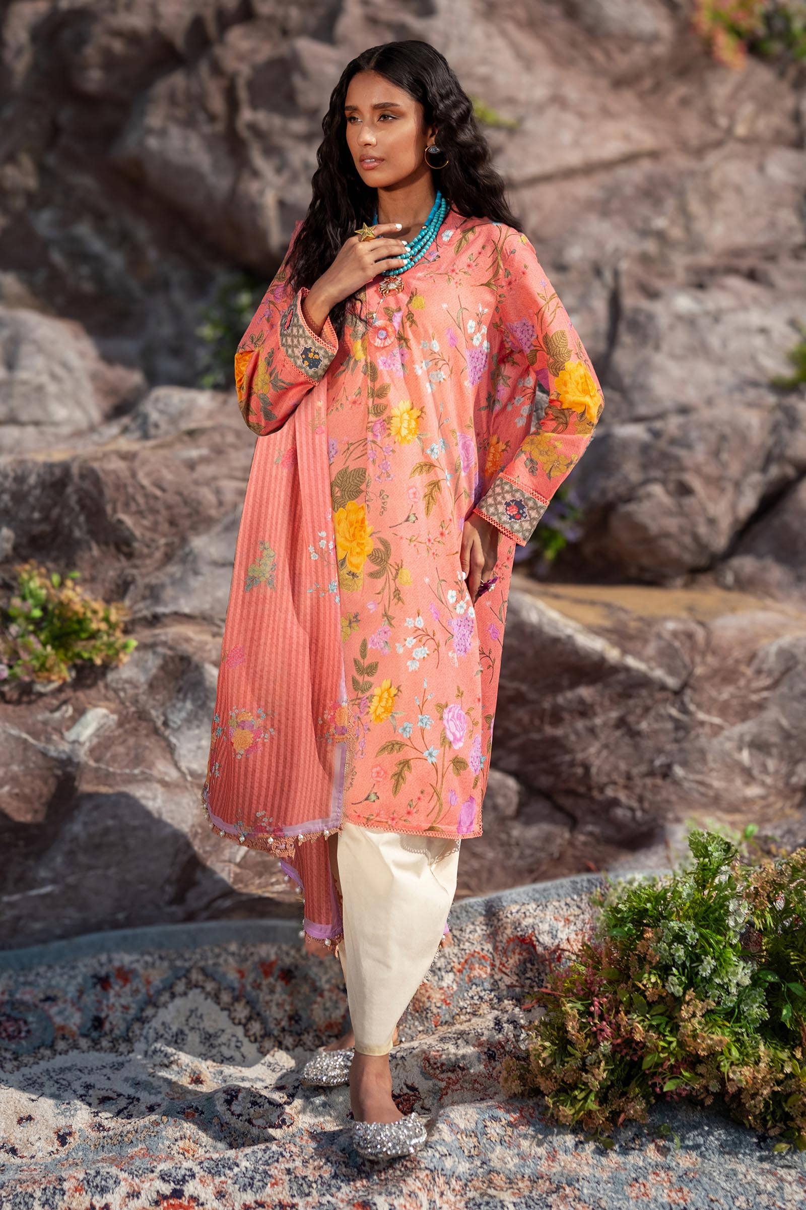 Sana Safinaz | Mahay Spring 24 | H241-007A-2S - Official Sana Safinaz stockist in UK - Sakeena London