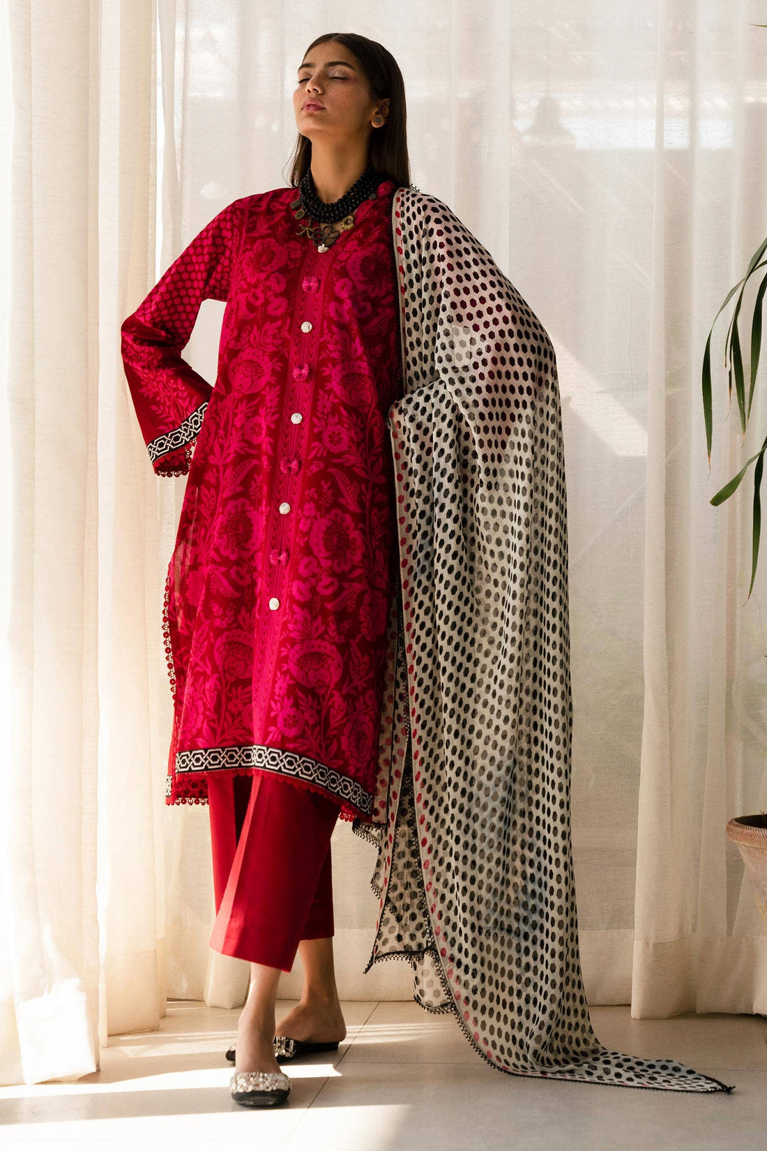 Sana Safinaz | Mahay Spring 24 | H241-010A-3CI - Official Sana Safinaz stockist in UK - Sakeena London
